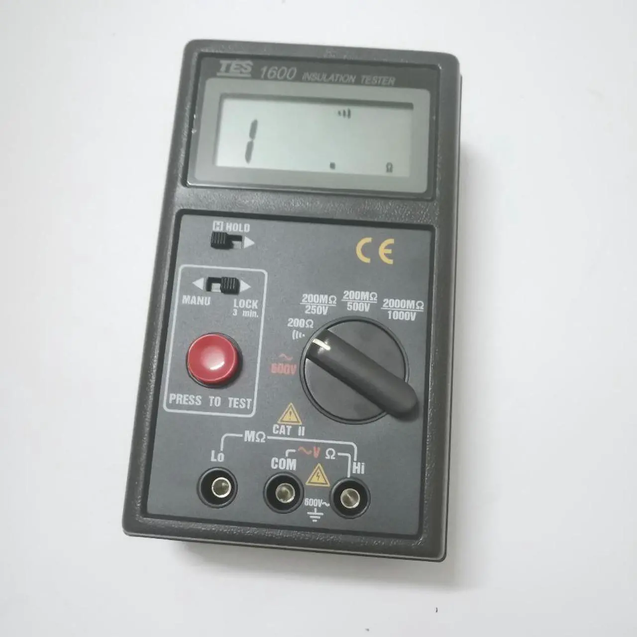 Alt view image 6 of 6 - TES-1600 Insulation Tester 200M /250V 200M /500V 2000M /1000V LCD Display