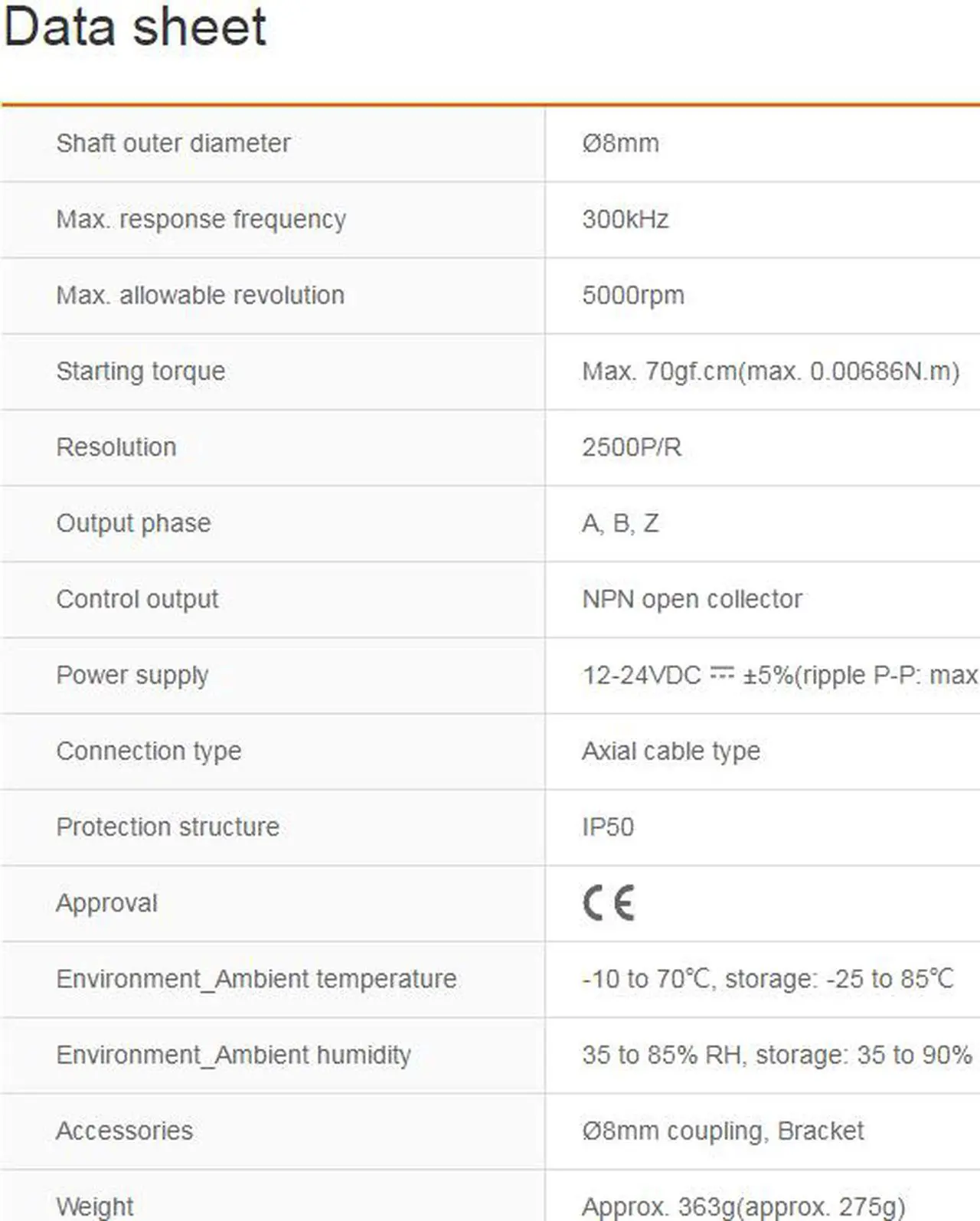 Alt view image 2 of 4 - Autonics E50S8-2500-3-N-24 Rotary Encoders Incremental Type NPN  New 1PCS