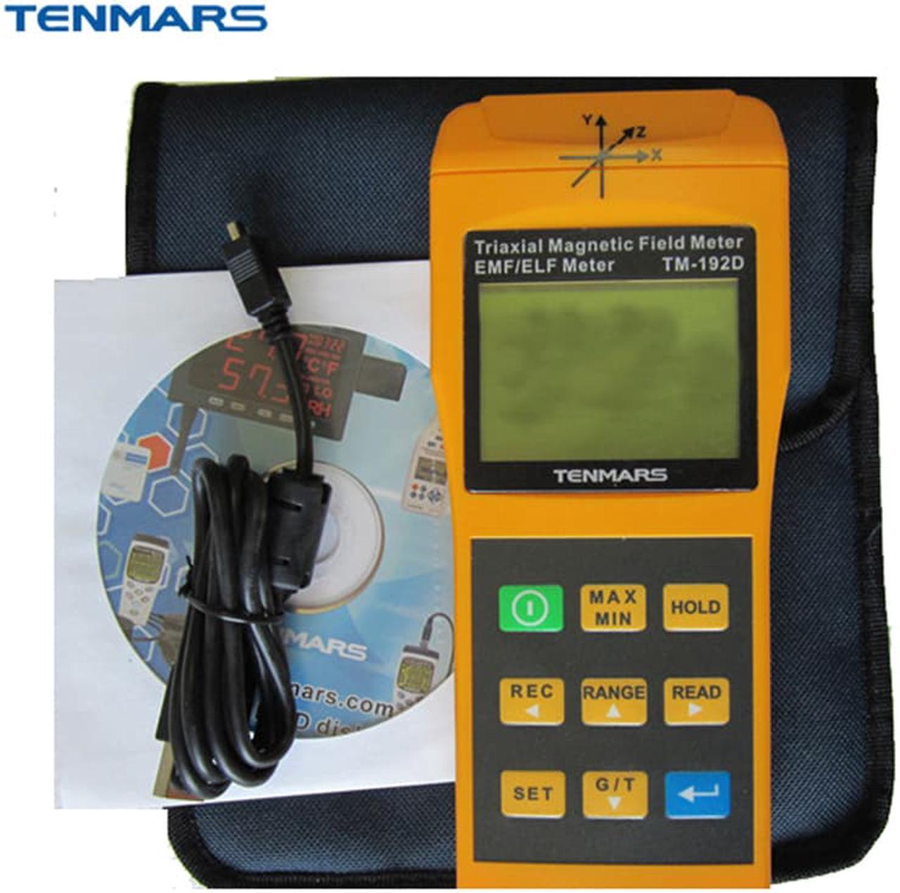 Alt view image 2 of 2 - TENMARS TM-192D 3-Axis EMF Electromagnetic Magnetic Field Gauss Meter Tester