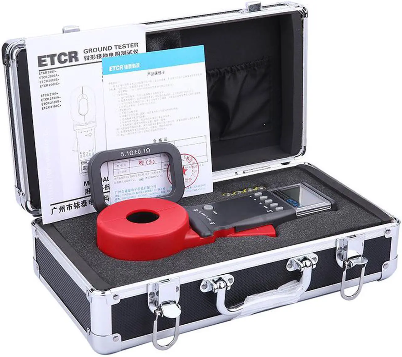 Alt view image 4 of 4 - ETCR2100+ Clamp Earth Resistance Tester 0.01-1200O F32mm