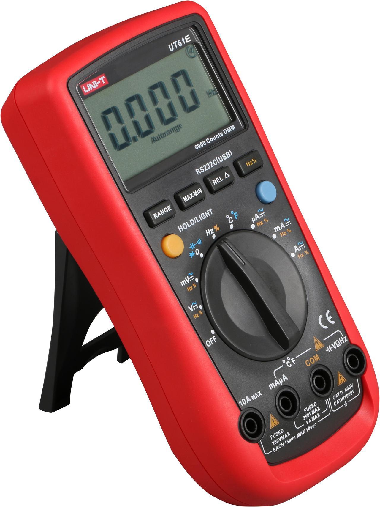 Alt view image 7 of 7 - UNI-T UT61E AC/DC Modern Digital Auto Ranging Multimeters Multitester True RMS