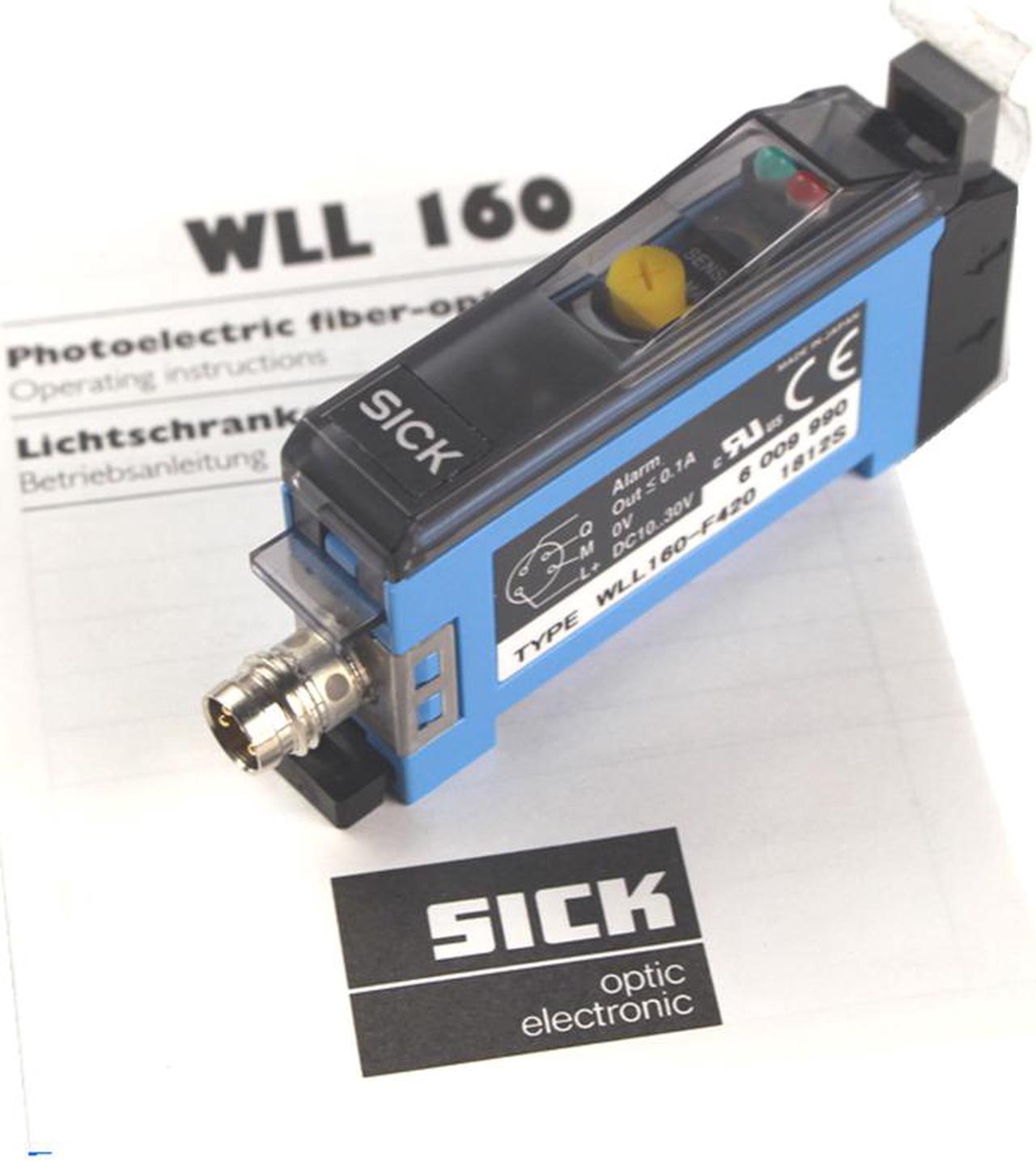 Alt view image 5 of 5 - SICK WLL160-F420 Fiber Optic Switch,4-Pin,10 V DC ... 30 V DC,New