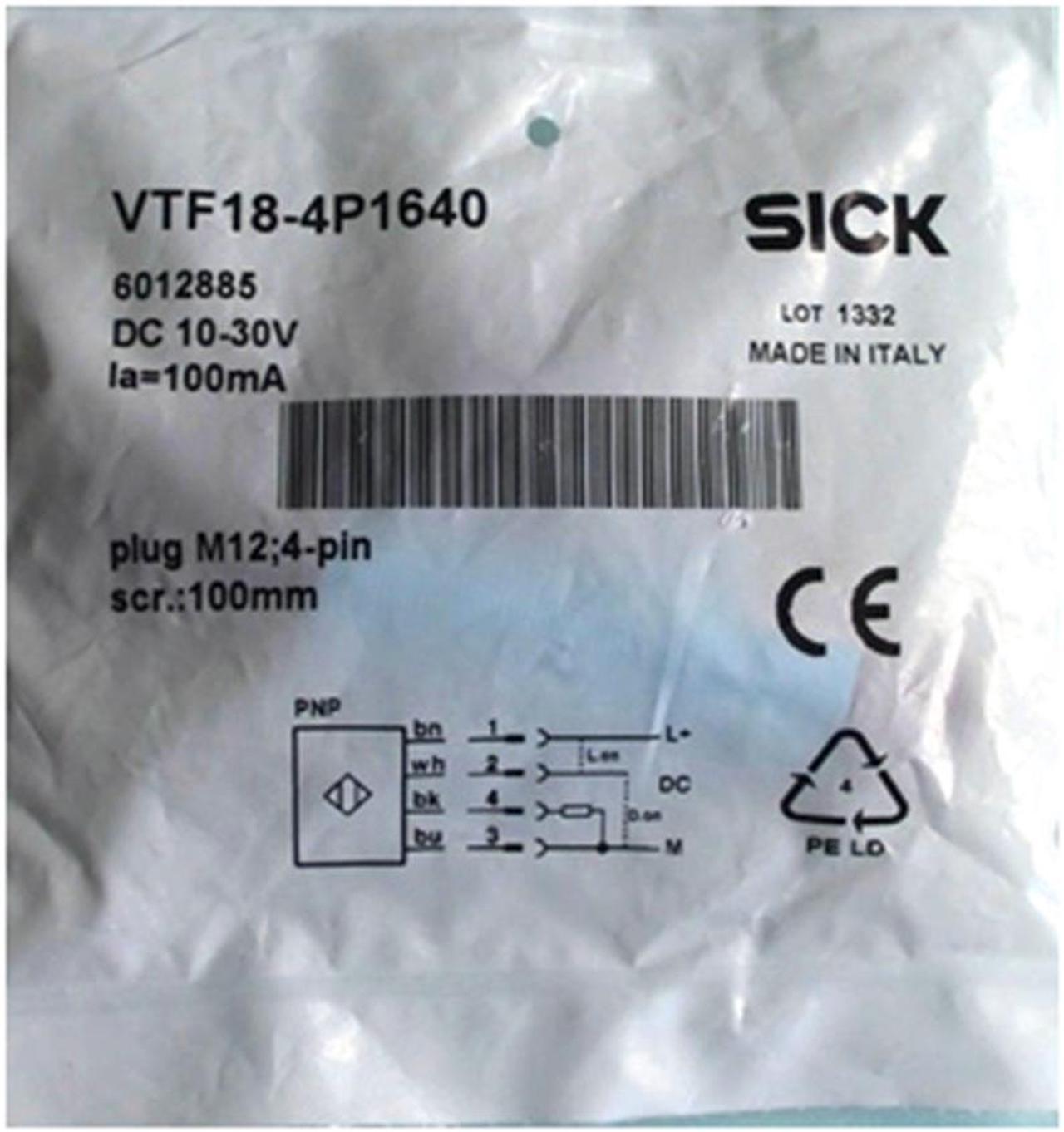 Sick VTF18-4P1640 Photoelectric Proximity Sensor,PNP,New