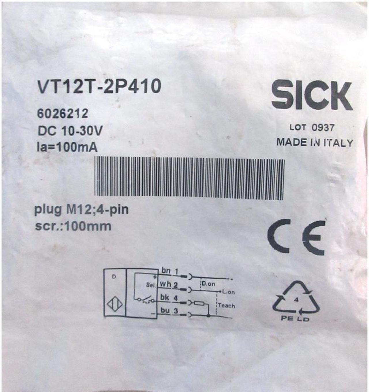 SICK VT12T-2P410 Photoelectric Switch ,PNP,New