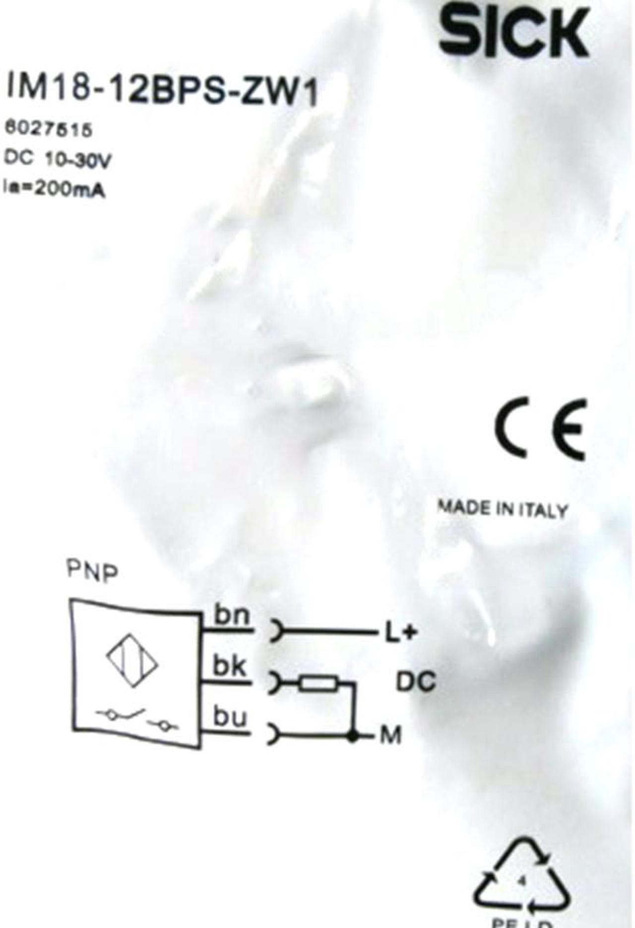 SICK  IM18-12BPS-ZW1 Inductive proximity sensors  ,NPN ,PNP,New