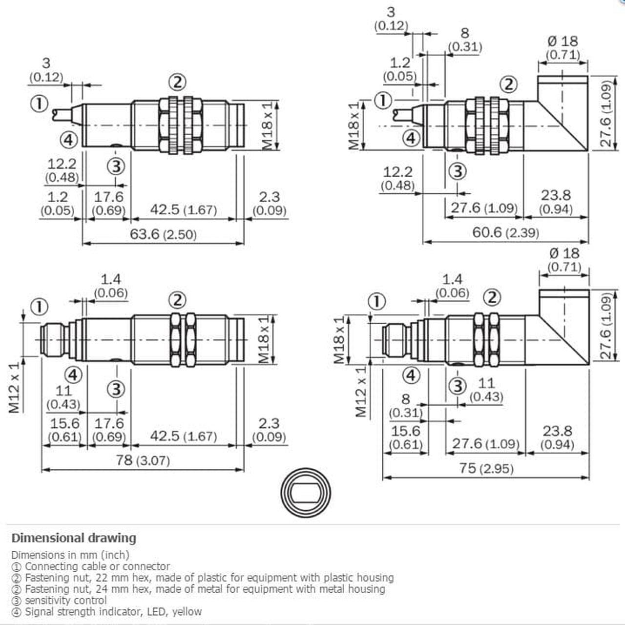 Alt view image 2 of 2 - SICK  VTF18-4P5340 Photoelectric proximity sensor ,PNP,New
