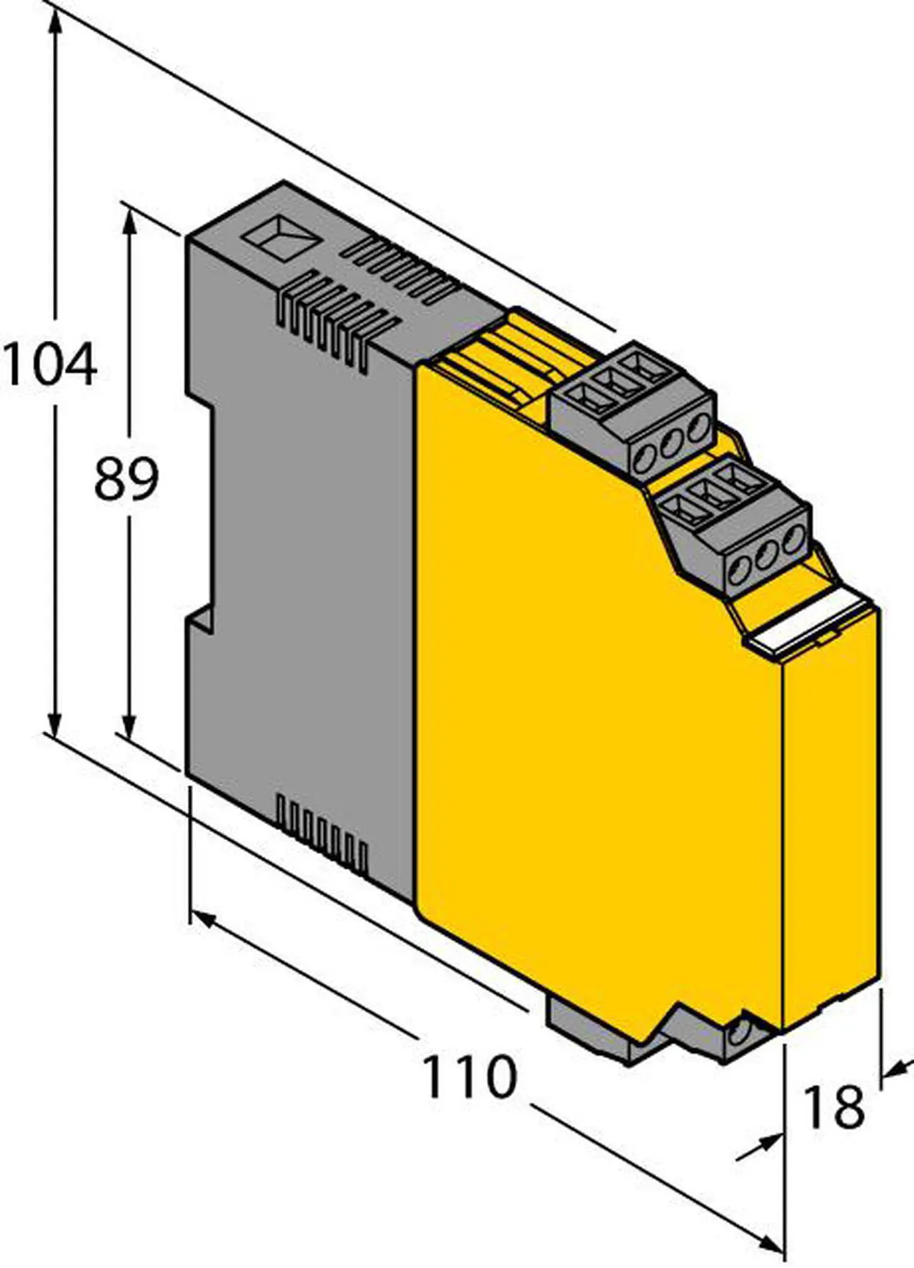 Alt view image 3 of 3 - TURCK  IM1-22EX-R 7541231 Isolating switching amplifier