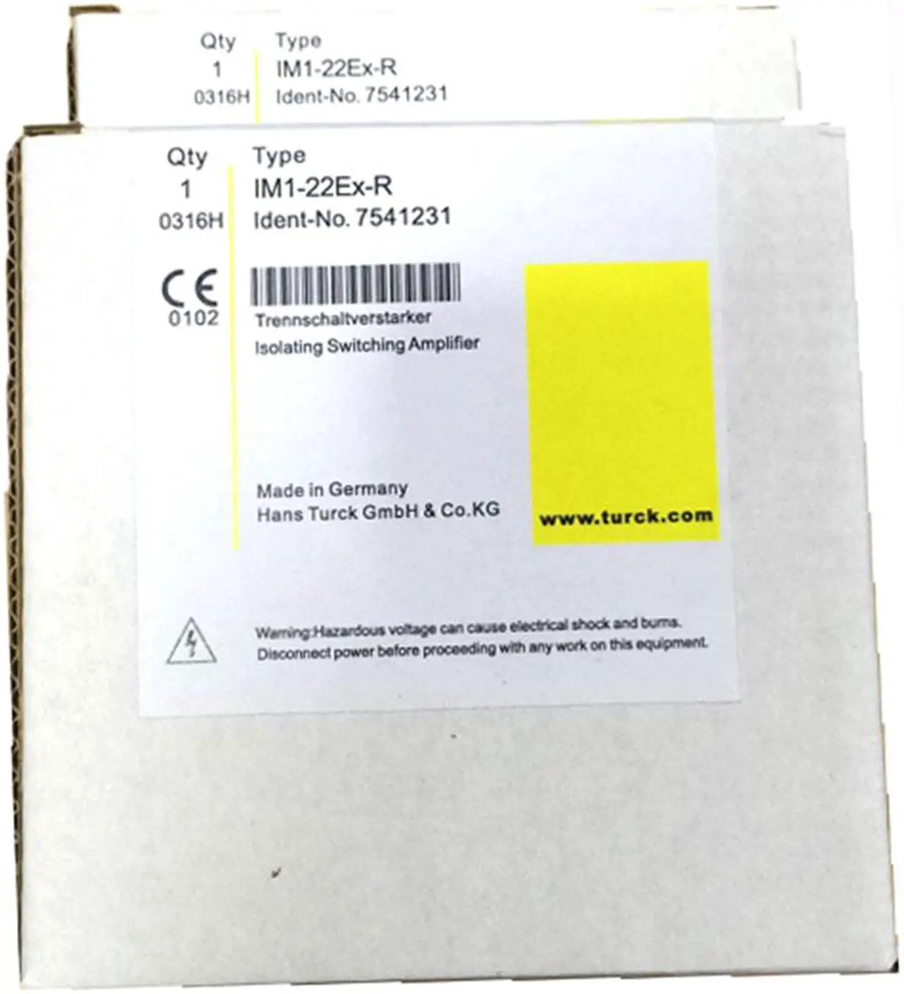 Alt view image 2 of 3 - TURCK  IM1-22EX-R 7541231 Isolating switching amplifier