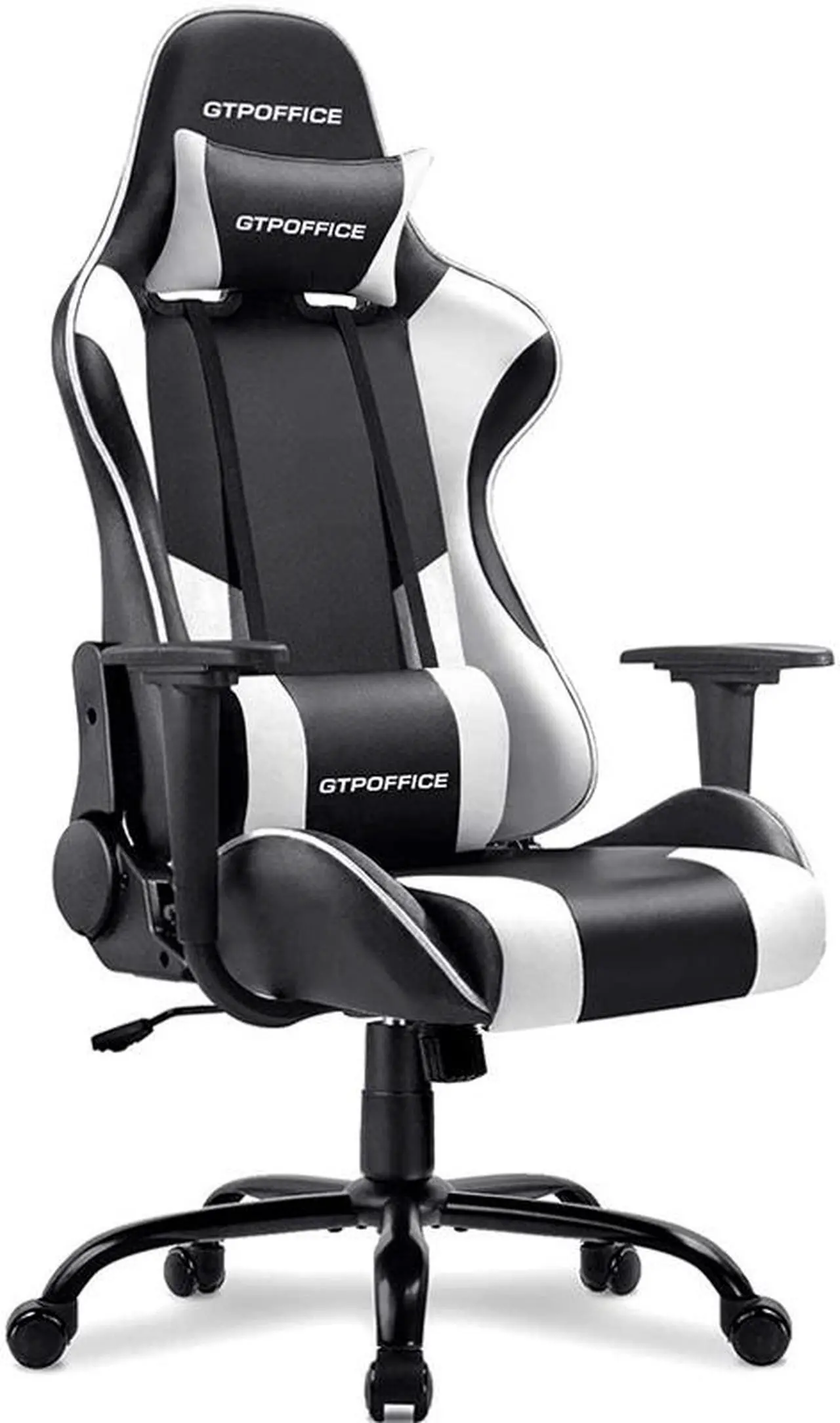 Main image of GTRACING Gaming Chair Massage Office Computer GTPOFFICE Series Racing Chair for Adult Reclining Adjustable Swivel Leather Chair High Back Desk Chair Headrest and Massage Lumbar Support Cushion