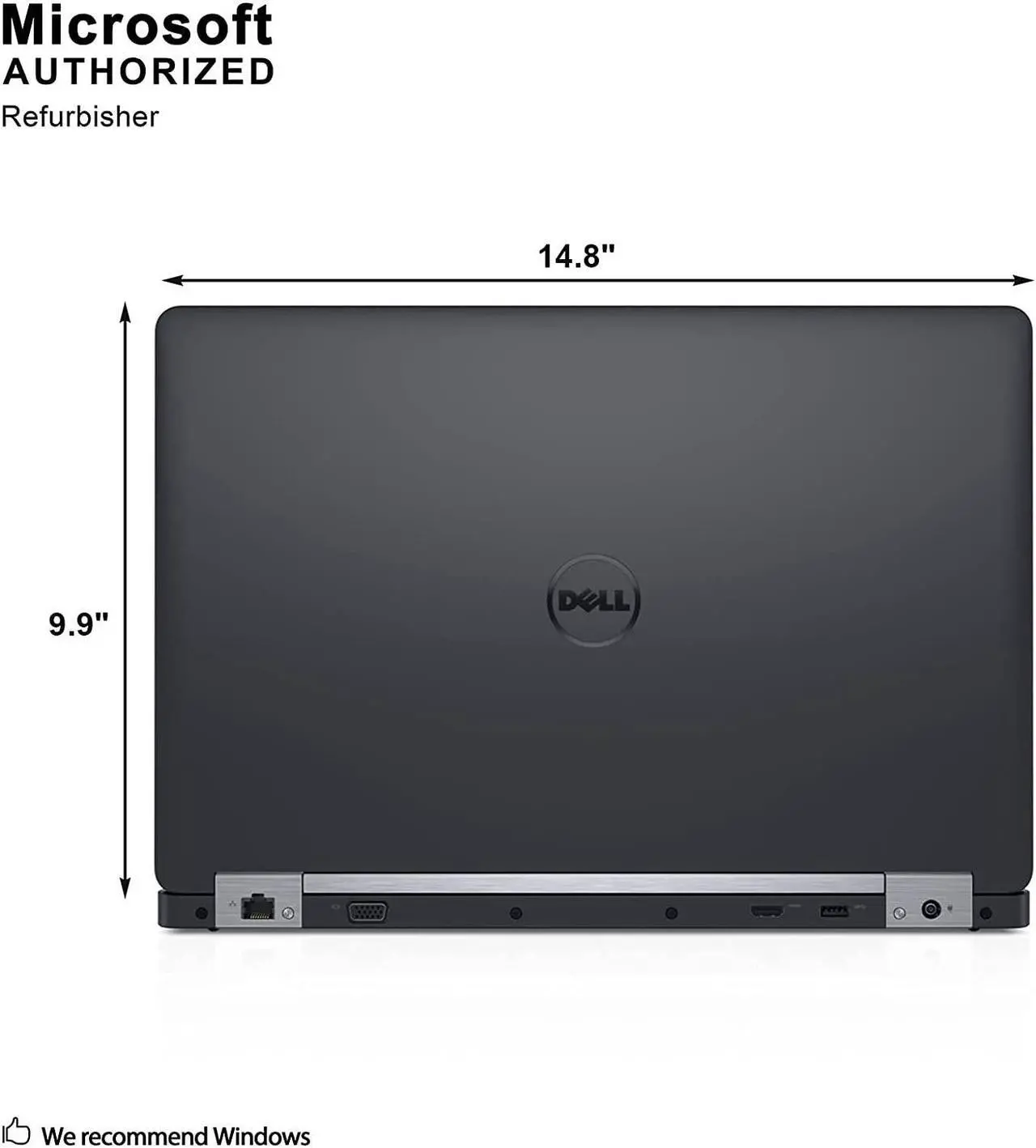 Alt view image 4 of 6 - Dell Latitude E5570 15.6in Laptop, Core i5-6300U 2.4GHz, 8GB Ram, 256GB SSD, Windows 10 Pro 64bit