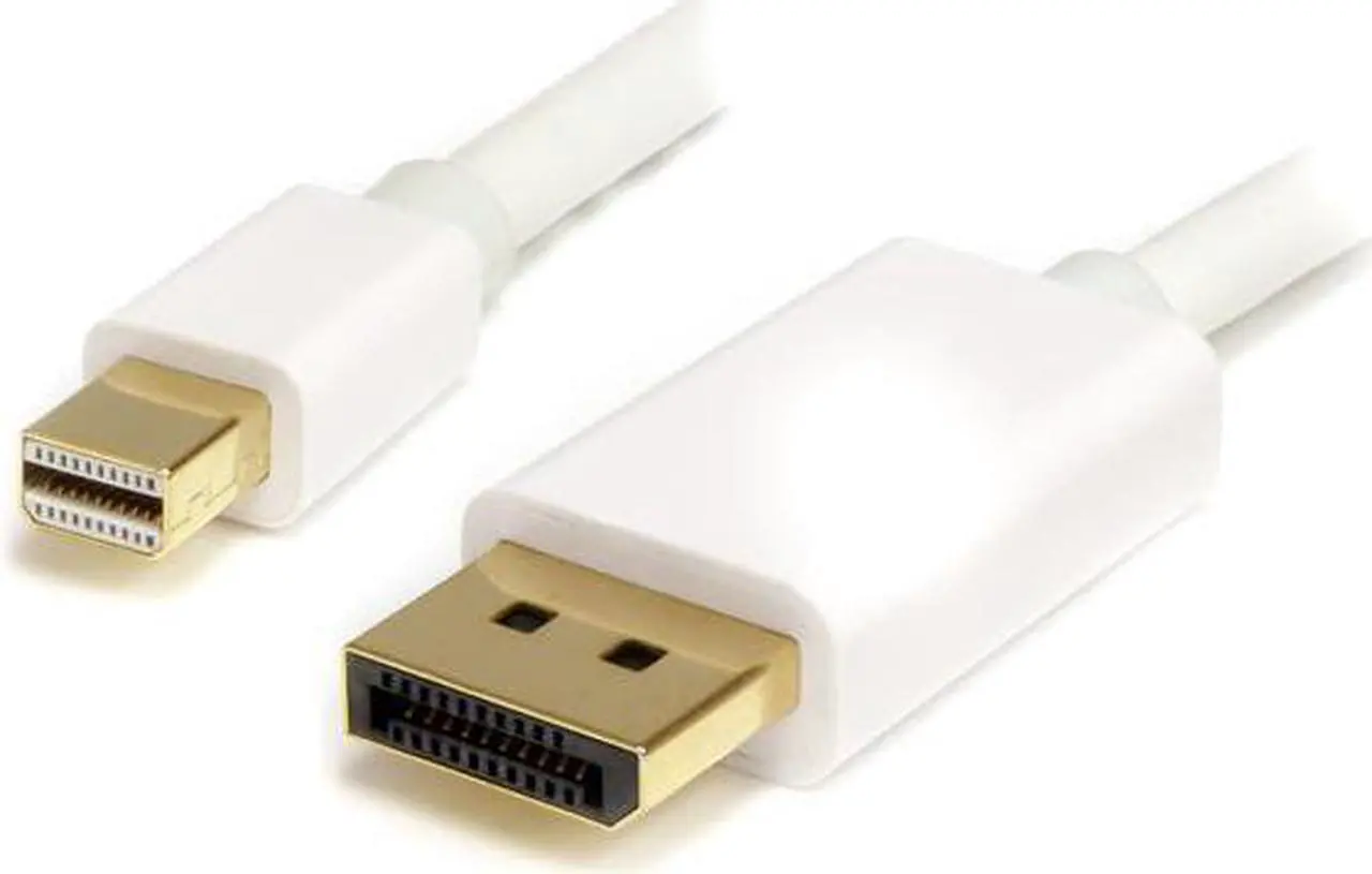 Main image of 2m (6 ft) White Mini DisplayPort to DisplayPort 1.2 Adapter Cable M/M - DisplayPort 4k