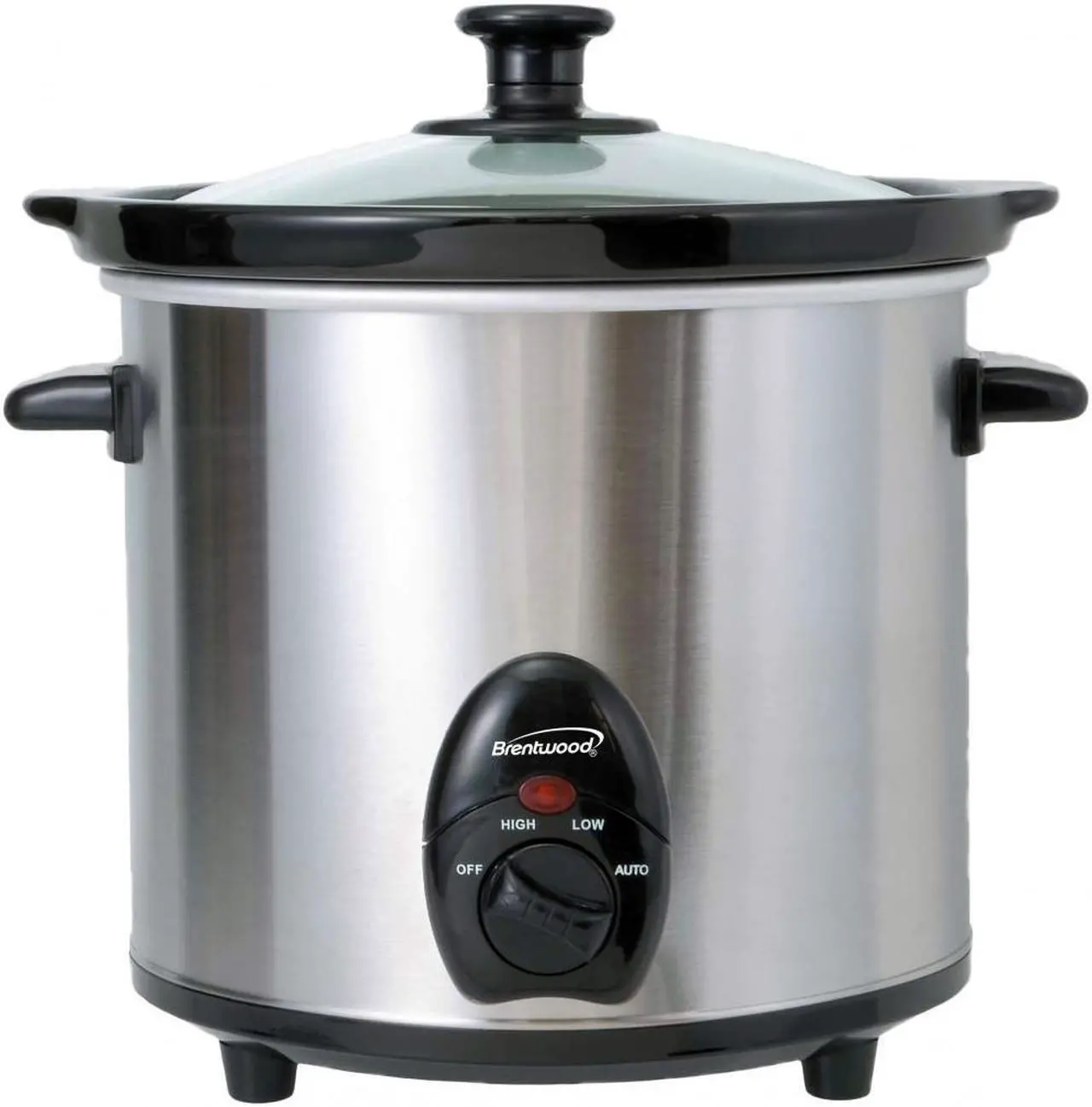 Alt view image 4 of 18 - Brentwood SC-130S 3-Quart Slow Cooker (Stainless Steel Body)