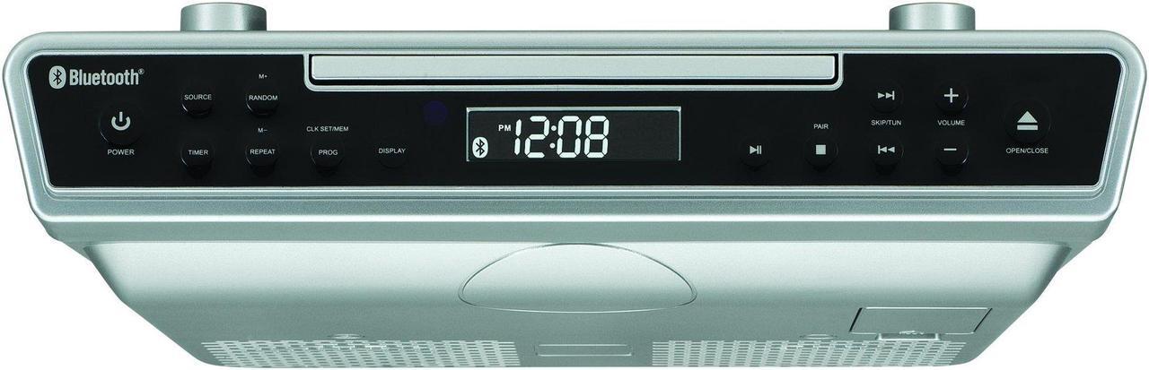 Alt view image 4 of 18 - Sylvania SKCR2713 Under-Counter Bluetooth CD Clock Radio