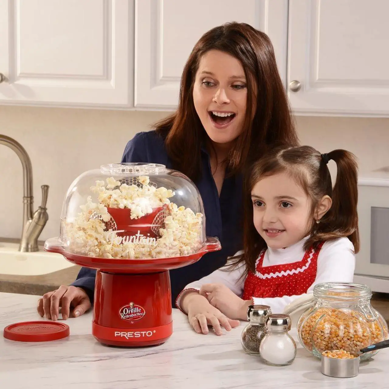 Alt view image 11 of 20 - PRESTO 04868 Orville Redenbacher's Fountain Hot Air Popper, Red