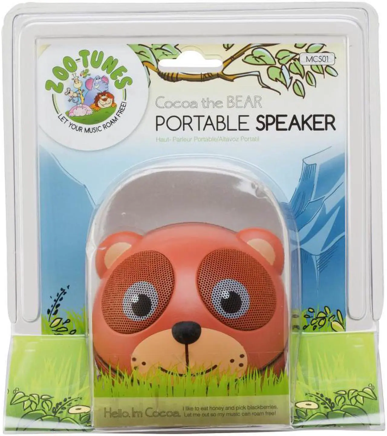 Alt view image 8 of 12 - Impecca - Portable Mini Character Speaker (Cocoa the Bear)