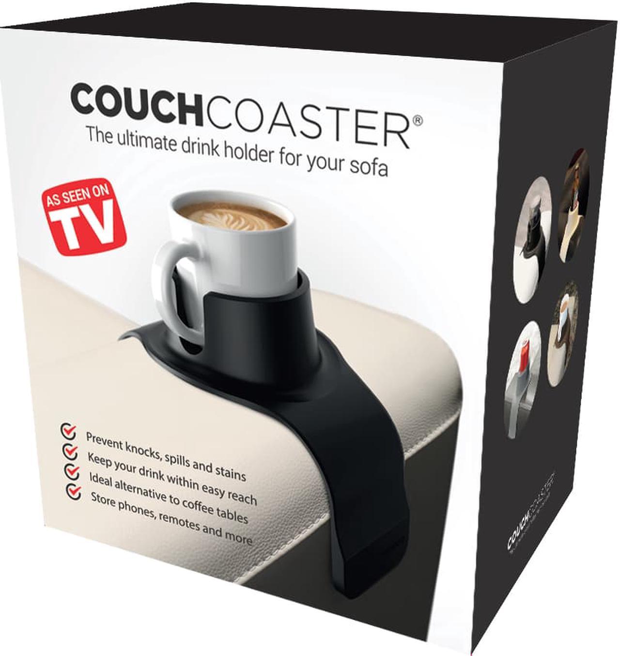 Alt view image 7 of 18 - CouchCoaster Weighted Drink Holder One Size Fits All Drinks, Mocha Brown