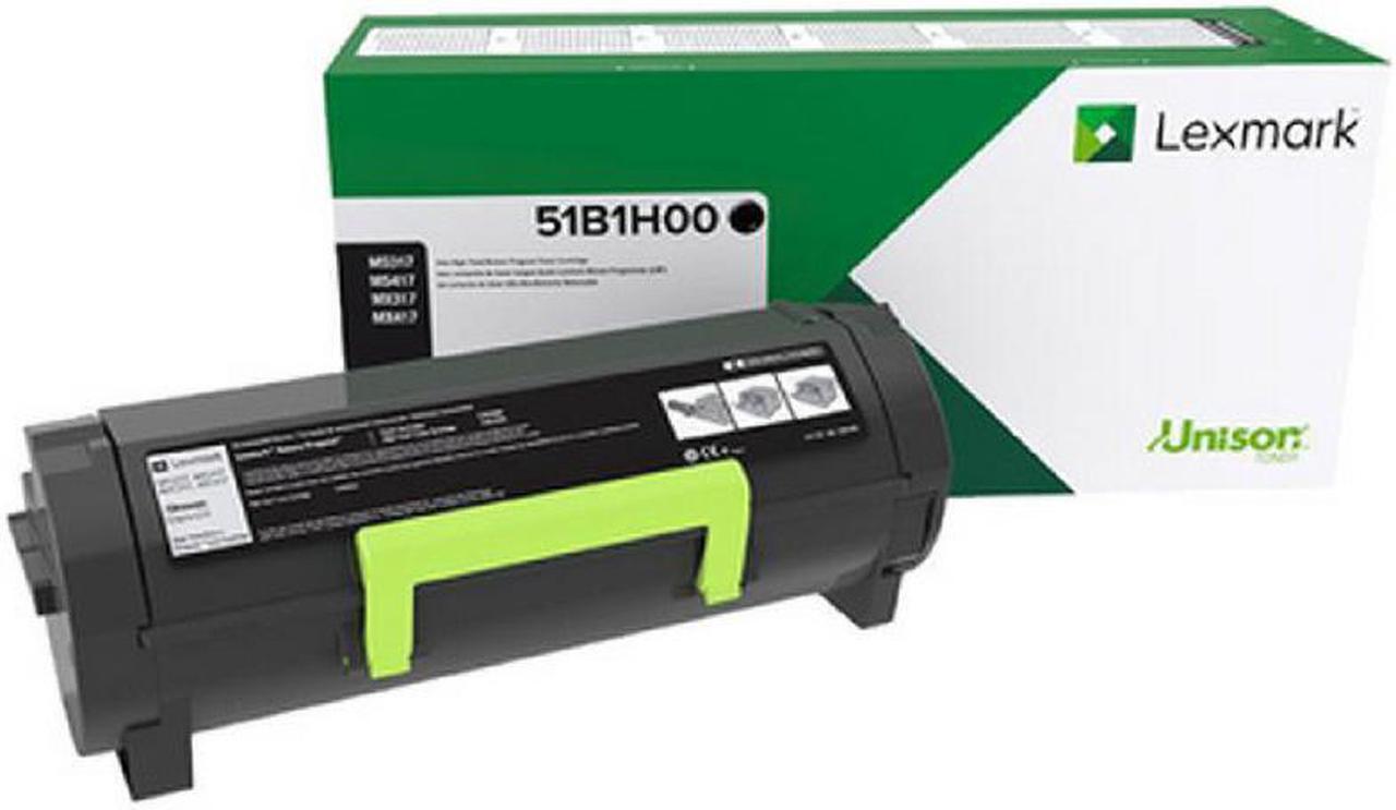 Main image of Lexmark 51B1H00 High Yield Return Program Black Toner Cartridge (8,500 Yield)-2 pack