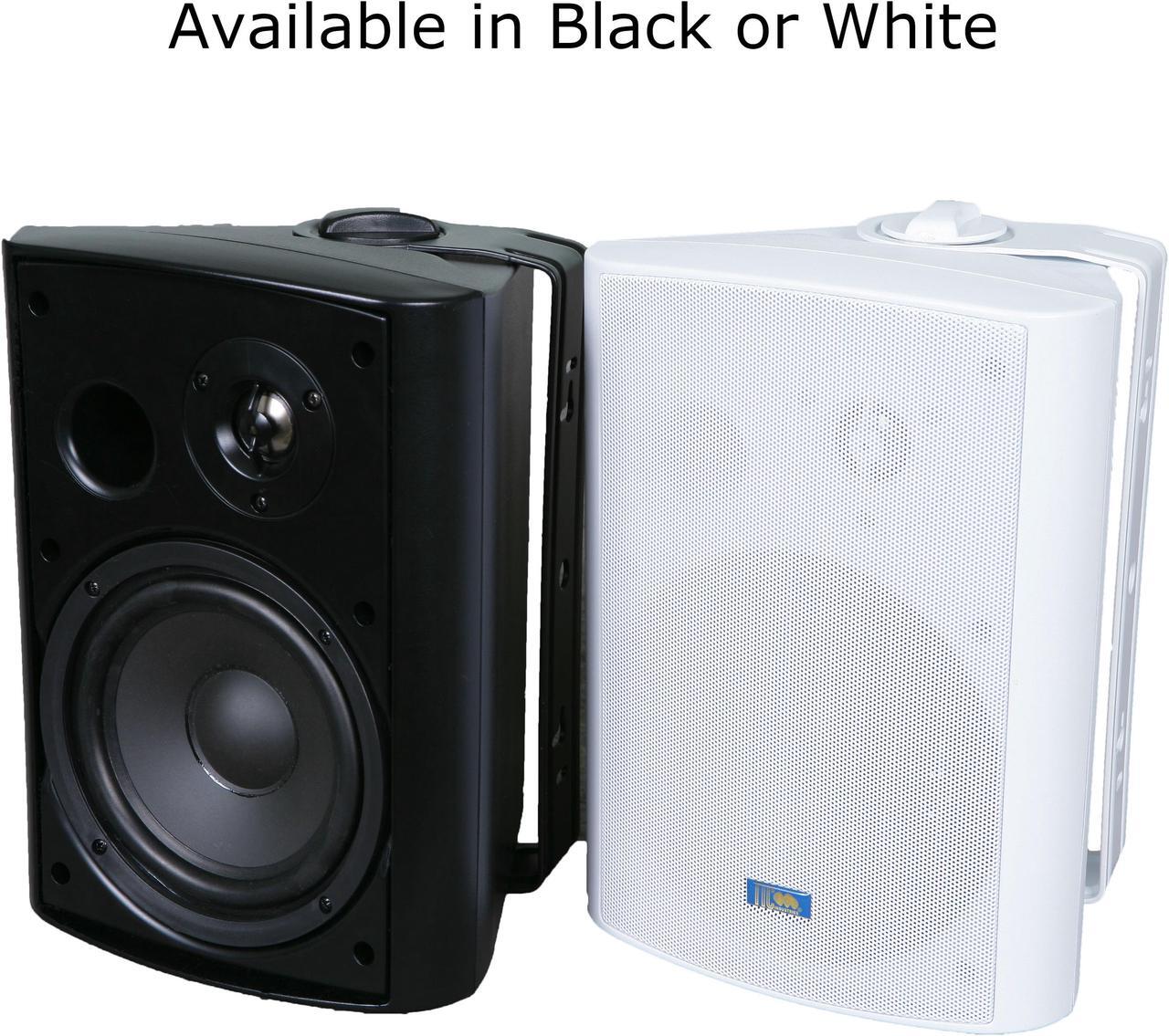 Alt view image 4 of 13 - TIC ASP120-B 6.5" Weather-Resistant Outdoor Patio Speakers with 70v Switch (Pair) - Black