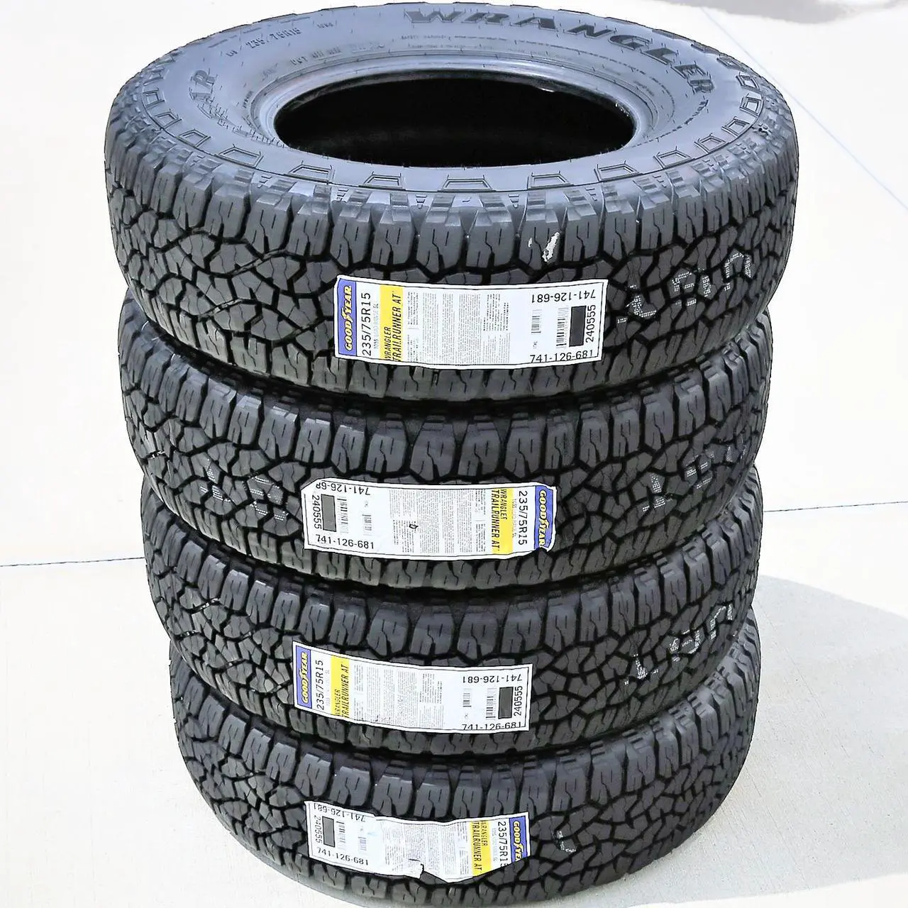 Alt view image 9 of 10 - 235/75R15 105S - Goodyear Wrangler TrailRunner AT All-Terrain Tire