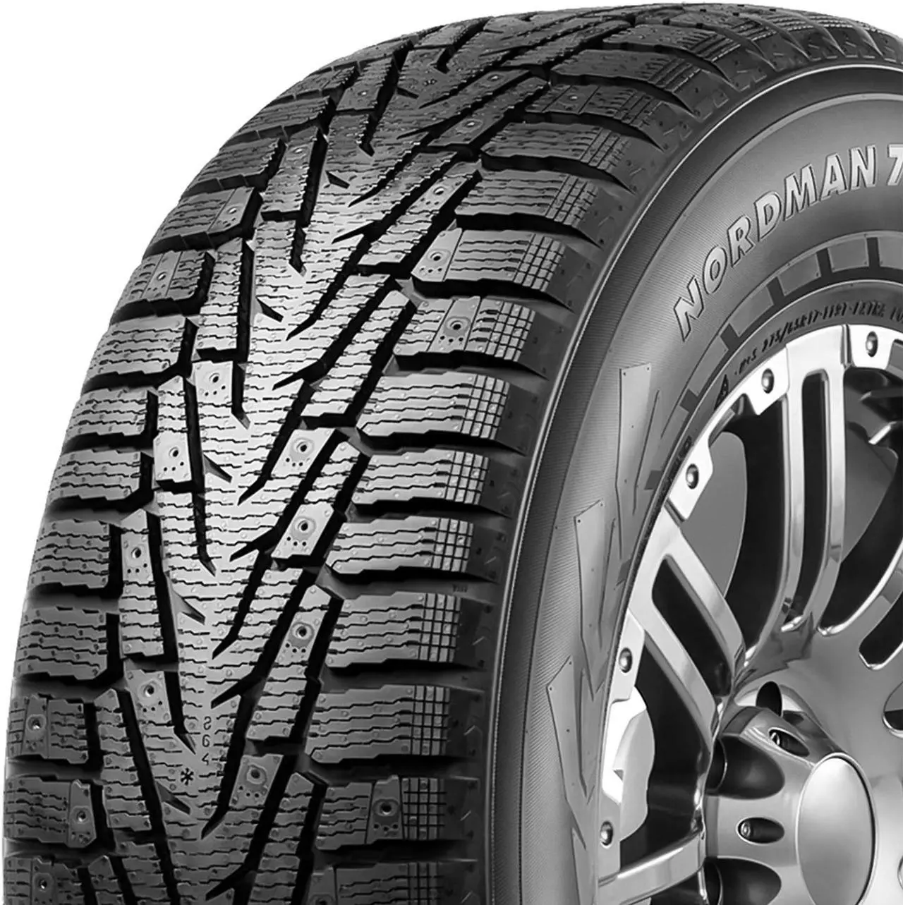 Alt view image 3 of 5 - 215/65R16 102T XL - Nokian Tyres Nordman 7 SUV Touring Winter Tire