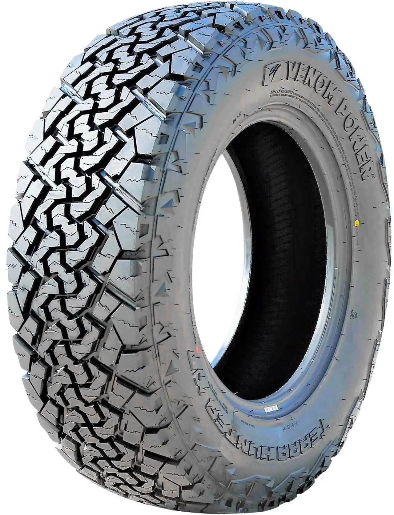 Alt view image 2 of 8 - Venom Power Terra Hunter XT XT All-Terrain Mud Light Truck Radial Tire-LT22575R16 2257516 22575-16 115112S Load Range E LRE 10-Ply BSW Black Side Wall