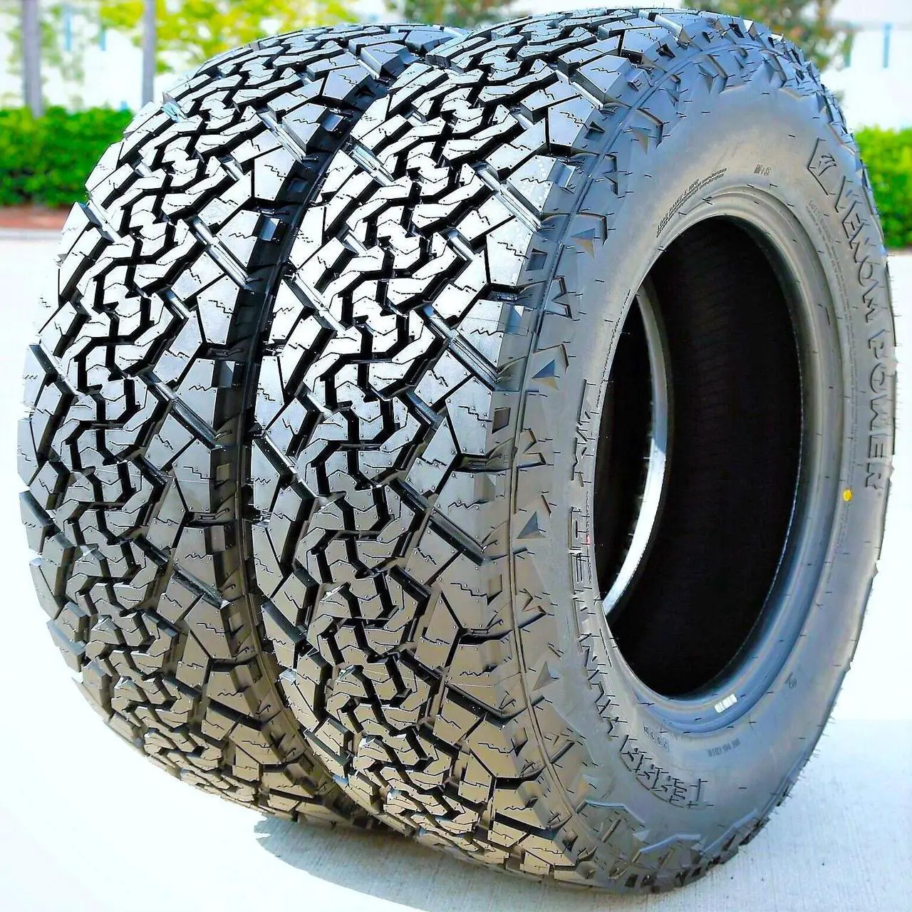 Alt view image 3 of 8 - Venom Power Terra Hunter XT XT All-Terrain Mud Light Truck Radial Tire-LT22575R16 2257516 22575-16 115112S Load Range E LRE 10-Ply BSW Black Side Wall