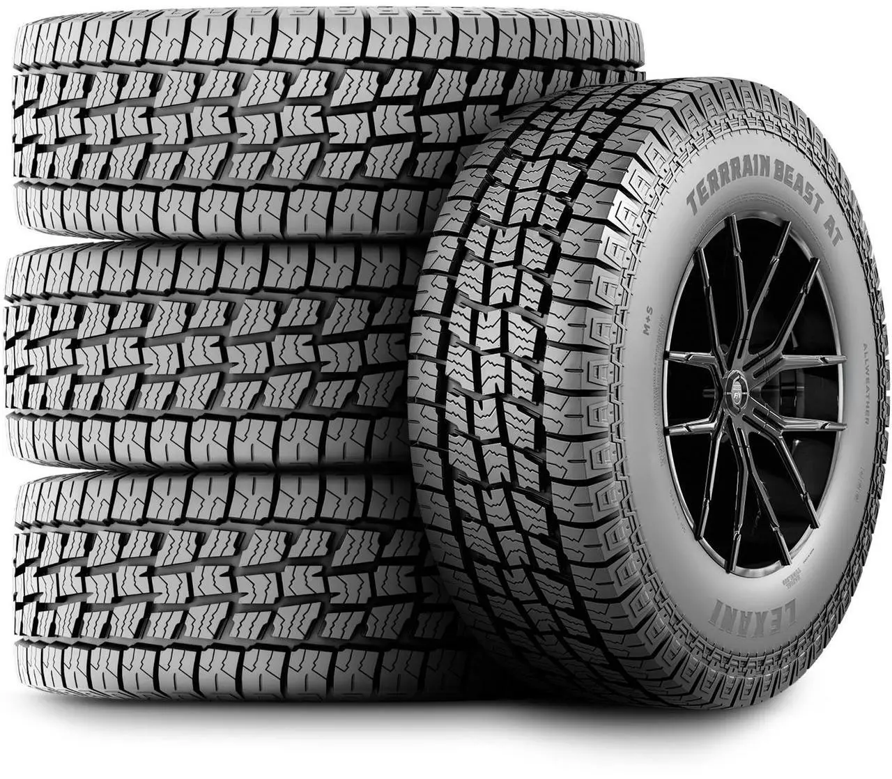 Alt view image 12 of 12 - (1) New Lexani Terrain Beast AT 275/55R20 113T All Terrain Tires