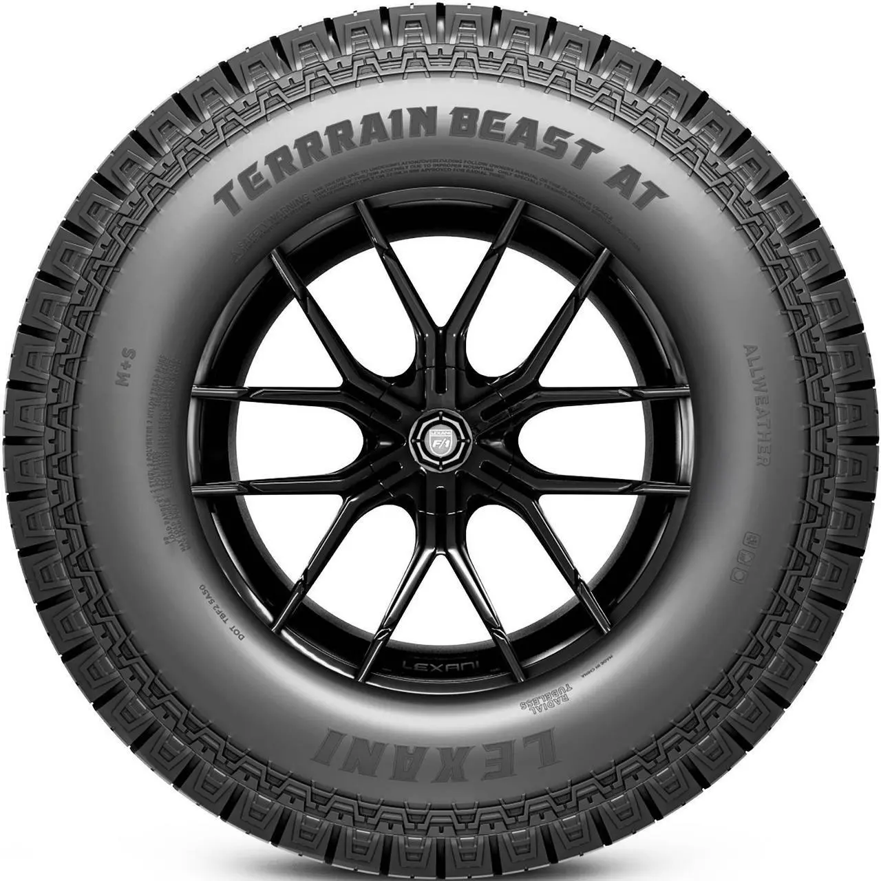 Alt view image 8 of 12 - (1) New Lexani Terrain Beast AT 275/55R20 113T All Terrain Tires