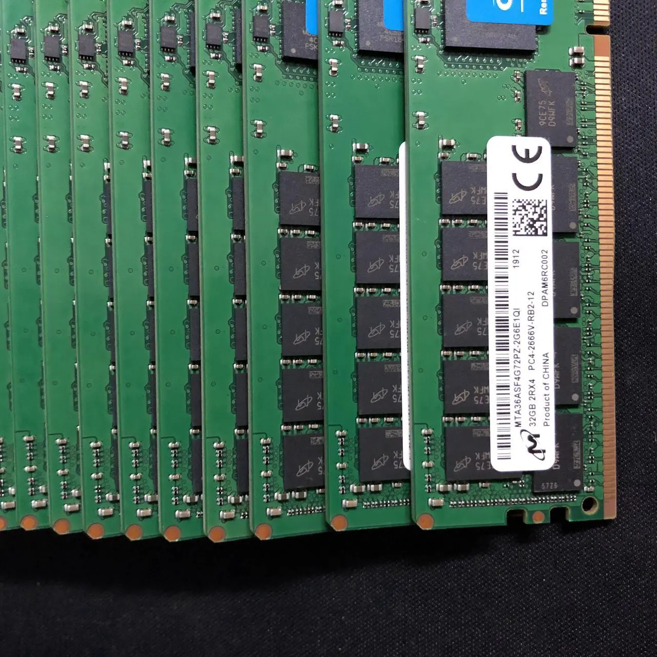 Alt view image 2 of 5 - Micron MTA36ASF4G72PZ-2G6 32GB DDR4 2666 (PC4-21300) 1.2V 288-PIN SDRAM Server Memory ECC Registered