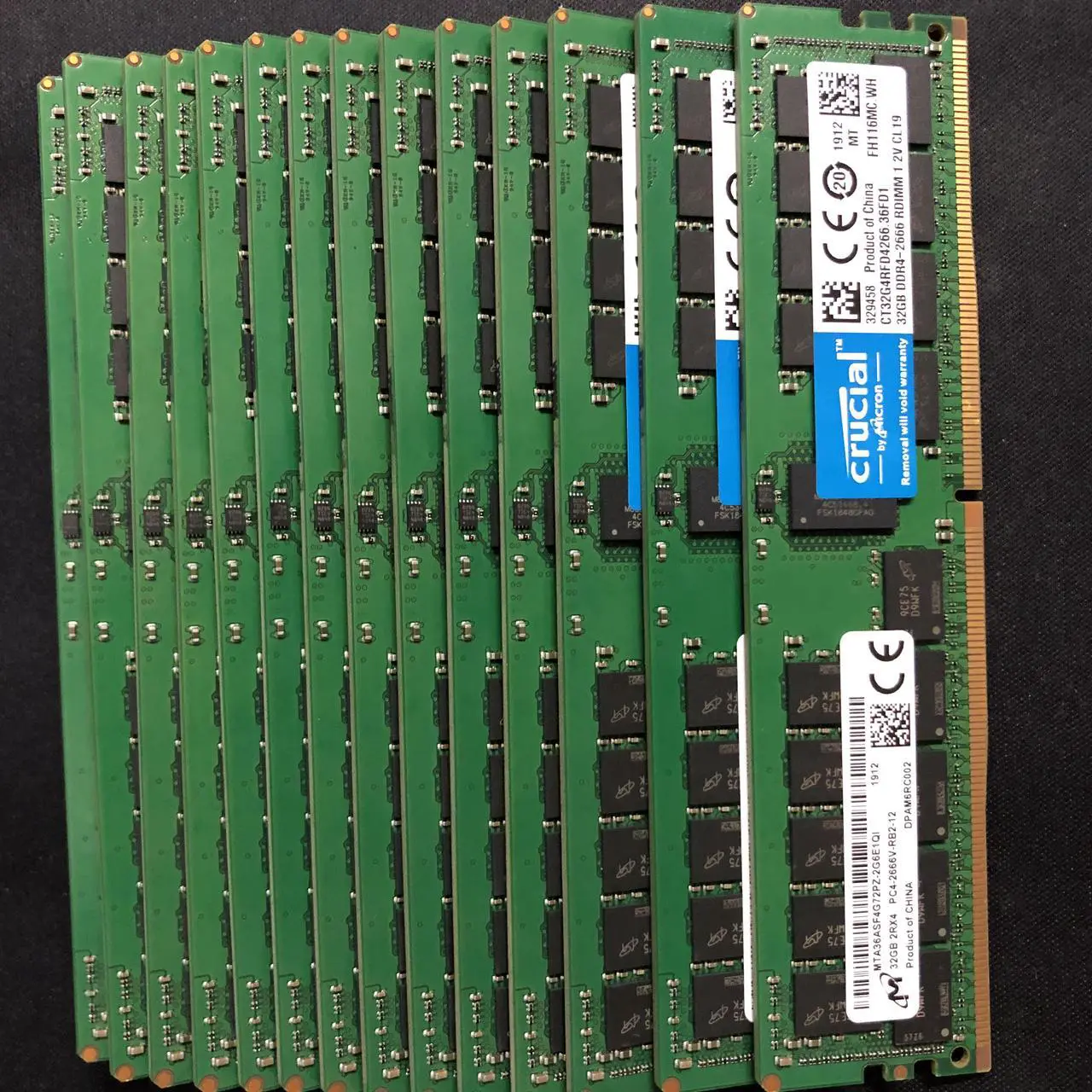 Alt view image 3 of 5 - Micron MTA36ASF4G72PZ-2G6 32GB DDR4 2666 (PC4-21300) 1.2V 288-PIN SDRAM Server Memory ECC Registered