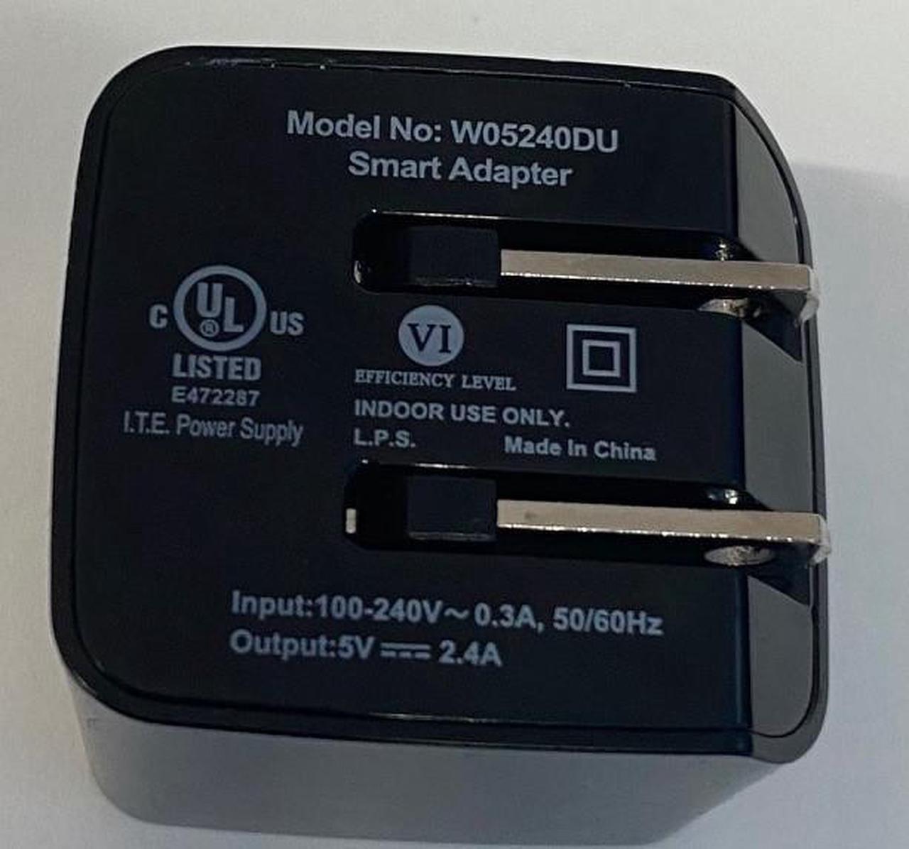 Alt view image 5 of 7 - USB Wall Charger 2.4a PWR Adapter, 5VDC, 2.4A, USB A output