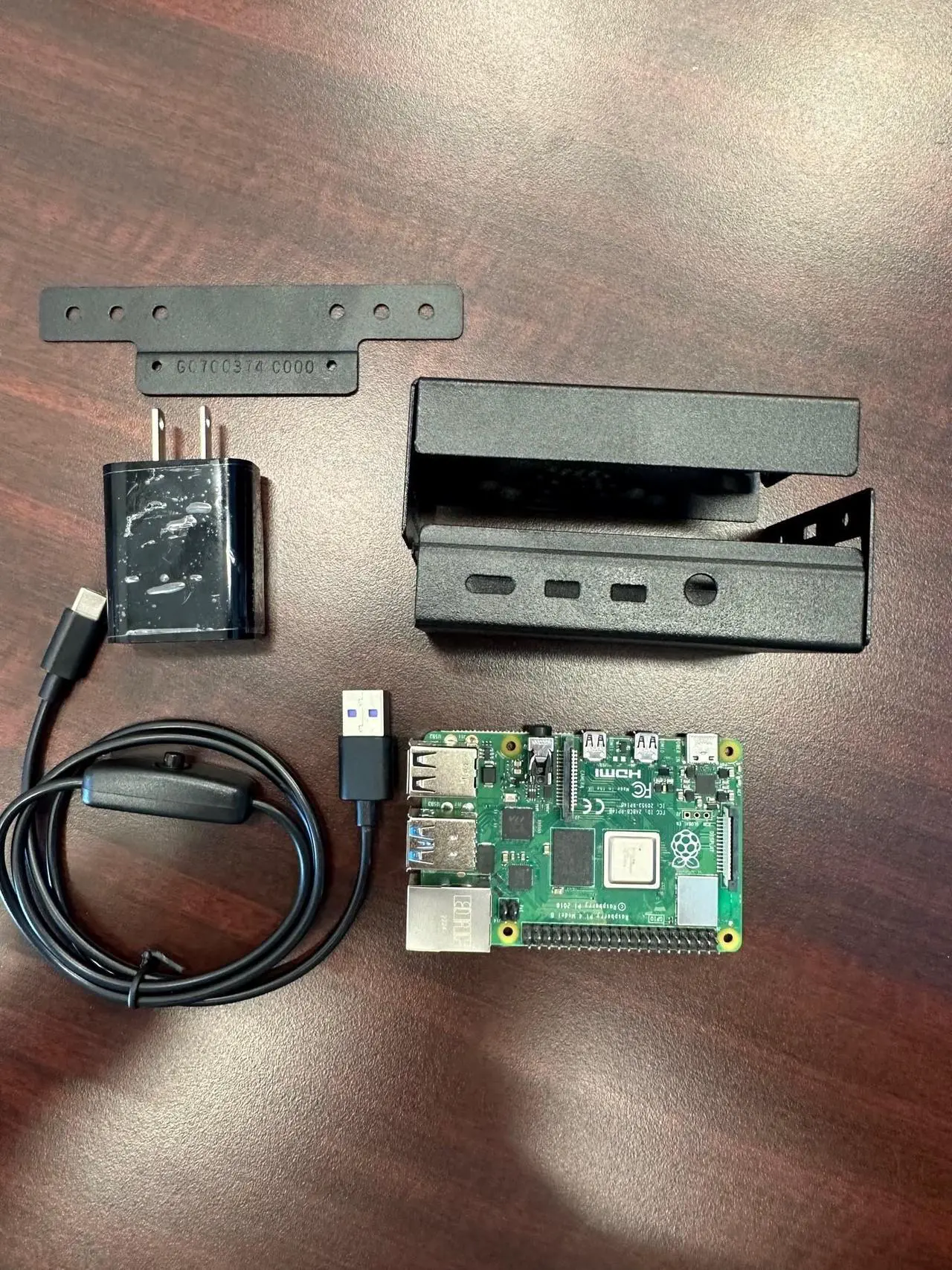 Alt view image 2 of 7 - Raspberry Pi 4 Model B Quad Core 64 Bit WiFi Bluetooth (8GB) with Case, Power supply, Heatsinks