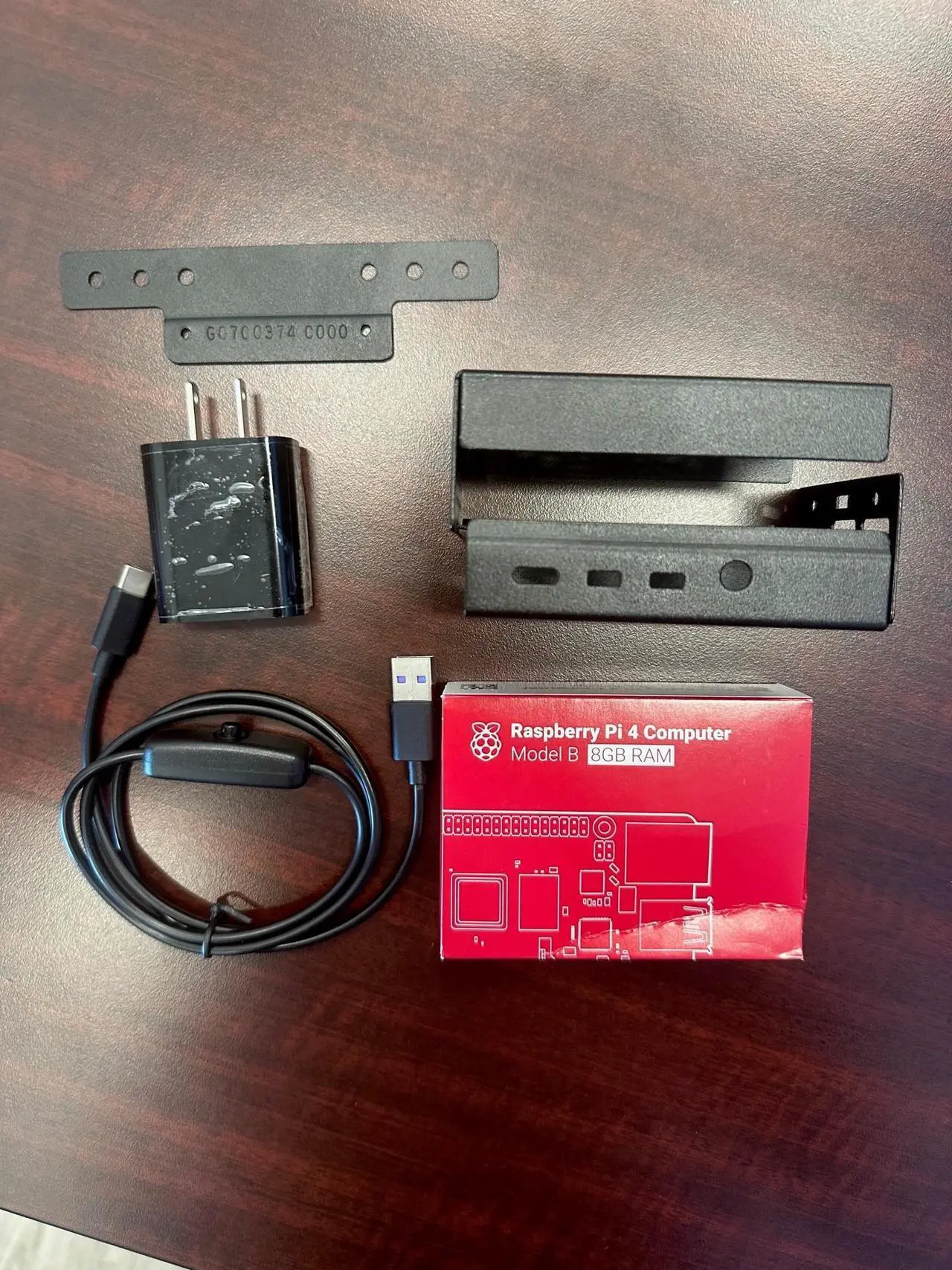 Main image of Raspberry Pi 4 Model B Quad Core 64 Bit WiFi Bluetooth (8GB) with Case, Power supply, Heatsinks