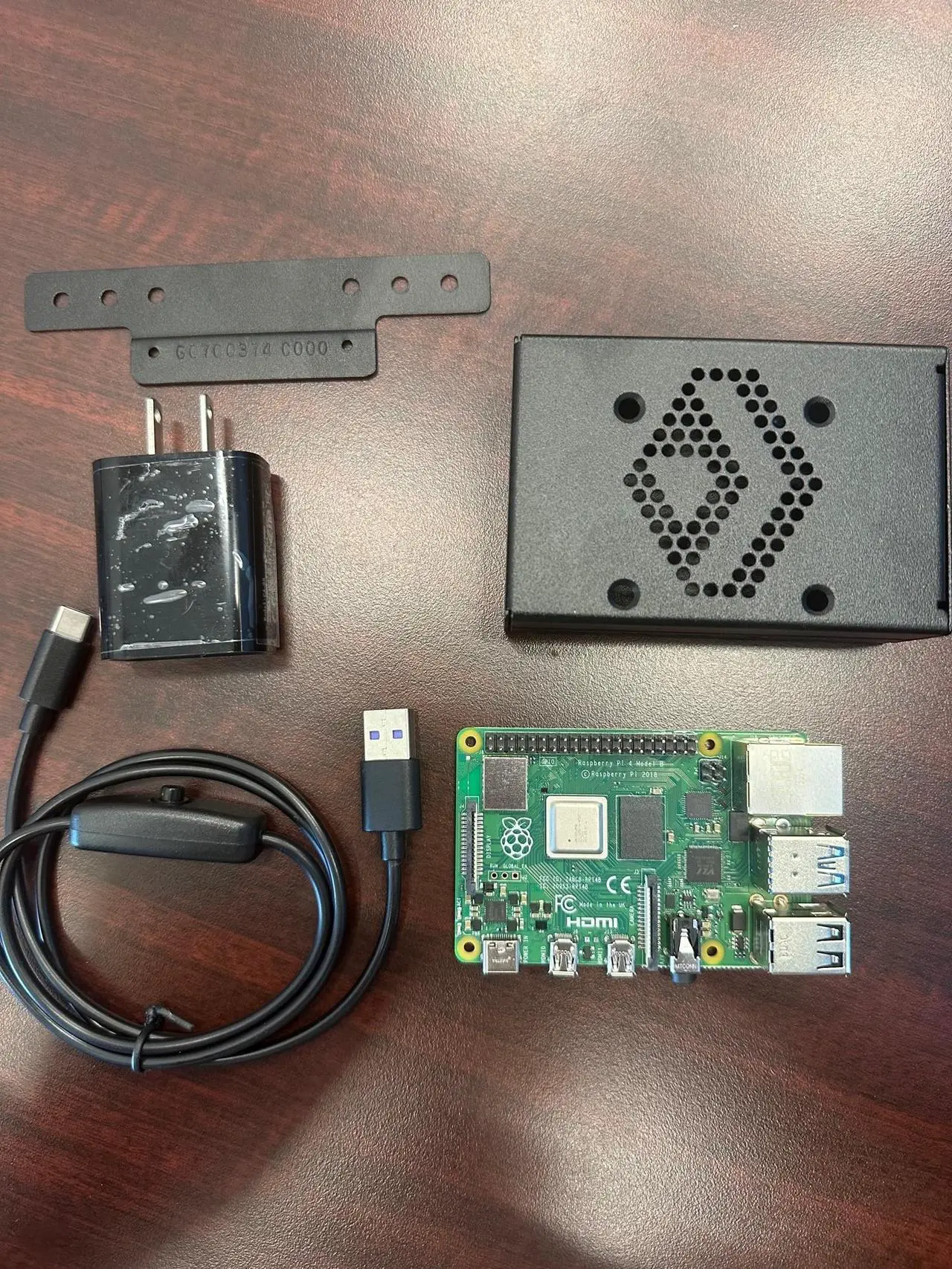 Alt view image 4 of 7 - Raspberry Pi 4 Model B Quad Core 64 Bit WiFi Bluetooth (8GB) with Case, Power supply, Heatsinks