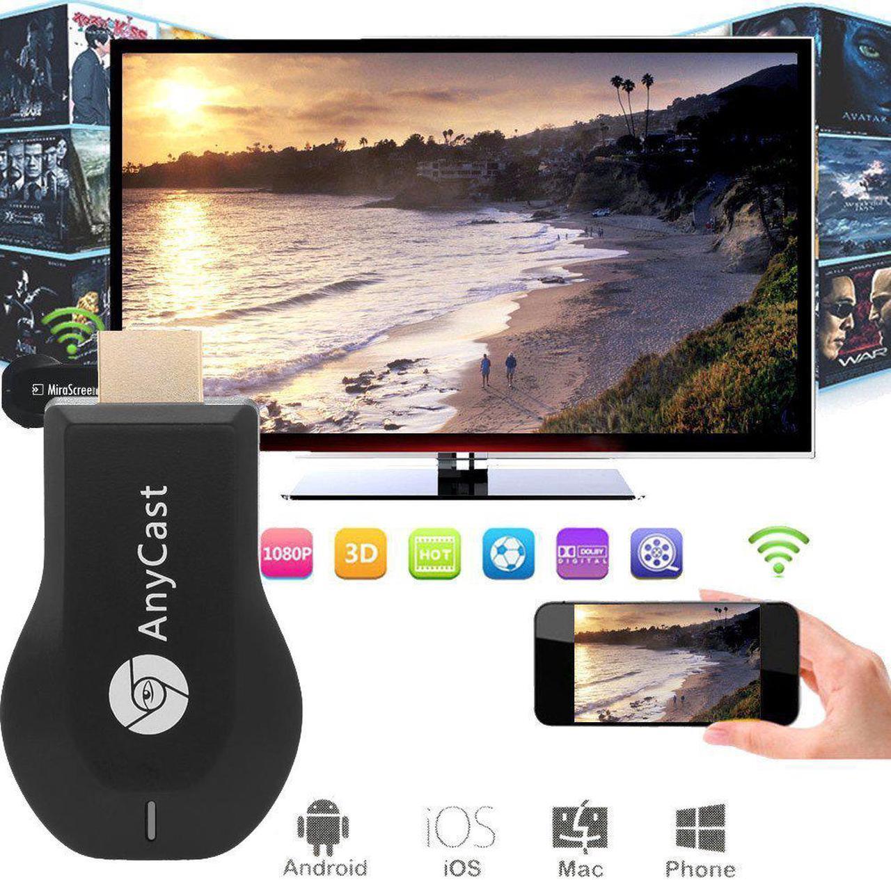 Alt view image 3 of 7 - Anycast M2 Plus Wireless TV Dongle Wifi Display HDMI Streaming Media Player Airplay Miracast DLNA 1080P HDMI TV Stick TV Dongle Receiver Mirror Share Screen for IOS Android Miracast Airply