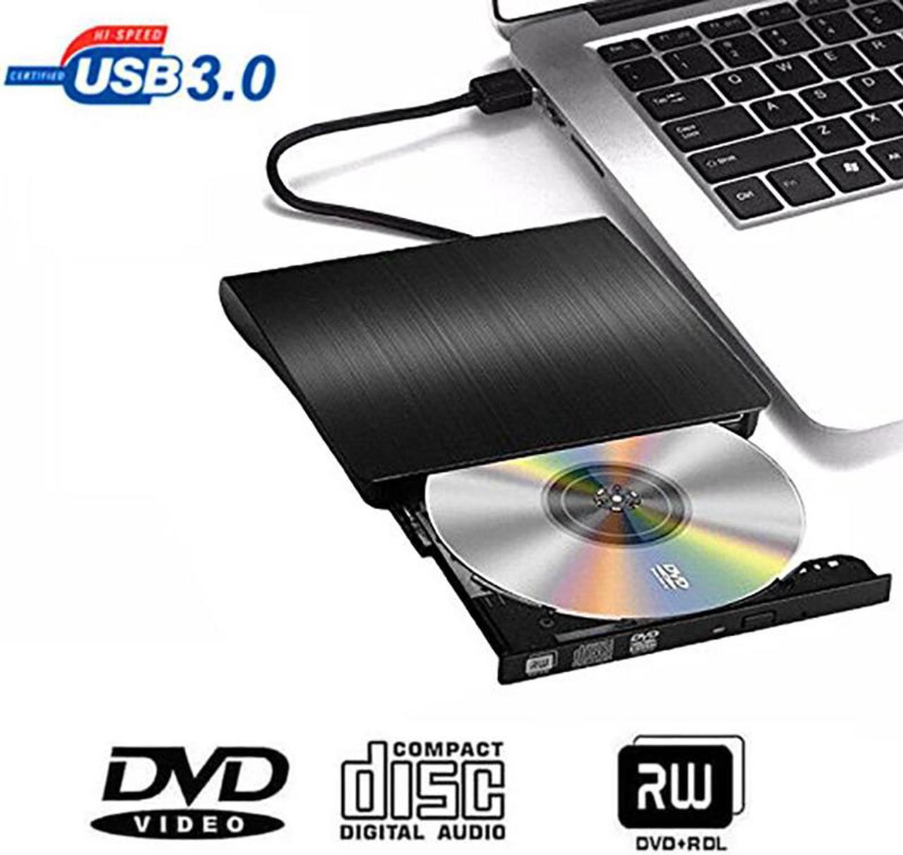 USB 3.0 DVD-RW External Optical Drive Slim CD ROM Disk Reader DVD RW Burner CD Writer for Desktop PC Laptop Tablet DVD Player