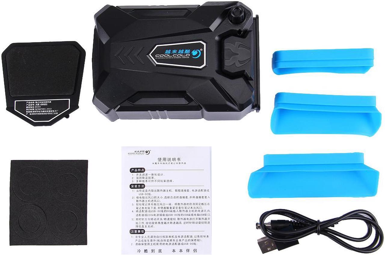 Alt view image 4 of 7 - Portable Laptop Cooling Fan Notebook Radiator Vacuum Cooler Mute Air Extracting Fast Dropdown CPU Temperature Cooling Pad External USB Laptop Cooling