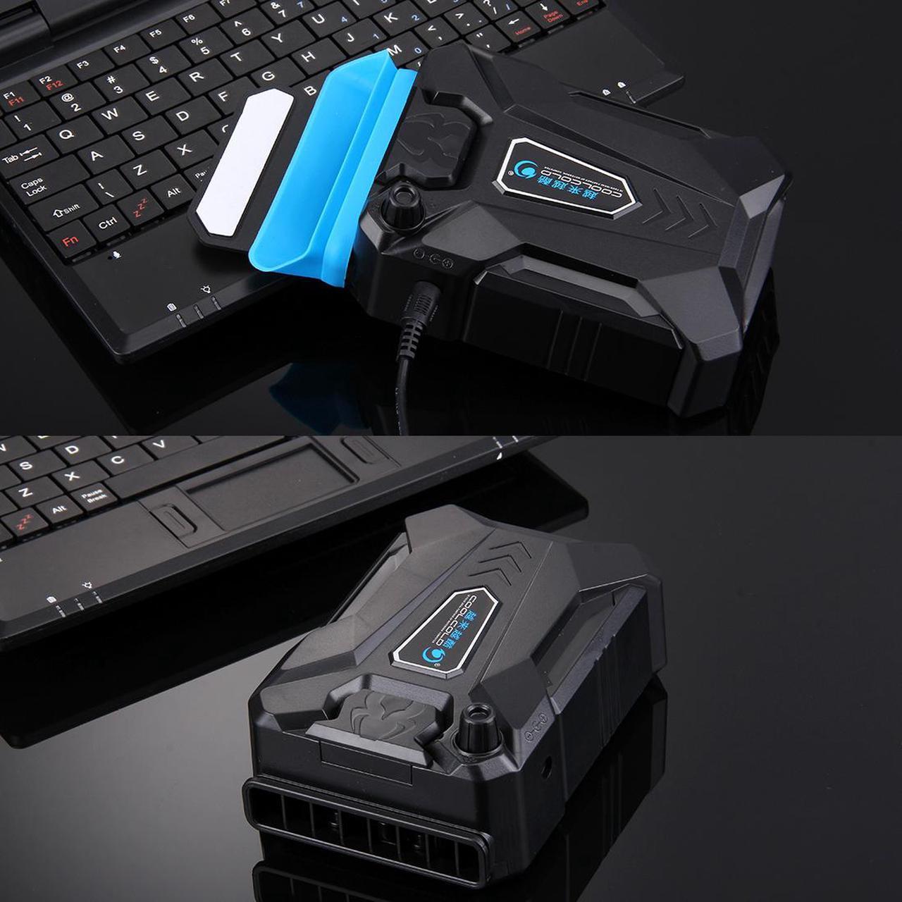 Alt view image 5 of 7 - Portable Laptop Cooling Fan Notebook Radiator Vacuum Cooler Mute Air Extracting Fast Dropdown CPU Temperature Cooling Pad External USB Laptop Cooling