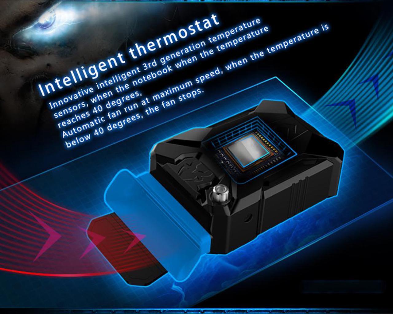 Alt view image 2 of 7 - Portable Laptop Cooling Fan Notebook Radiator Vacuum Cooler Mute Air Extracting Fast Dropdown CPU Temperature Cooling Pad External USB Laptop Cooling