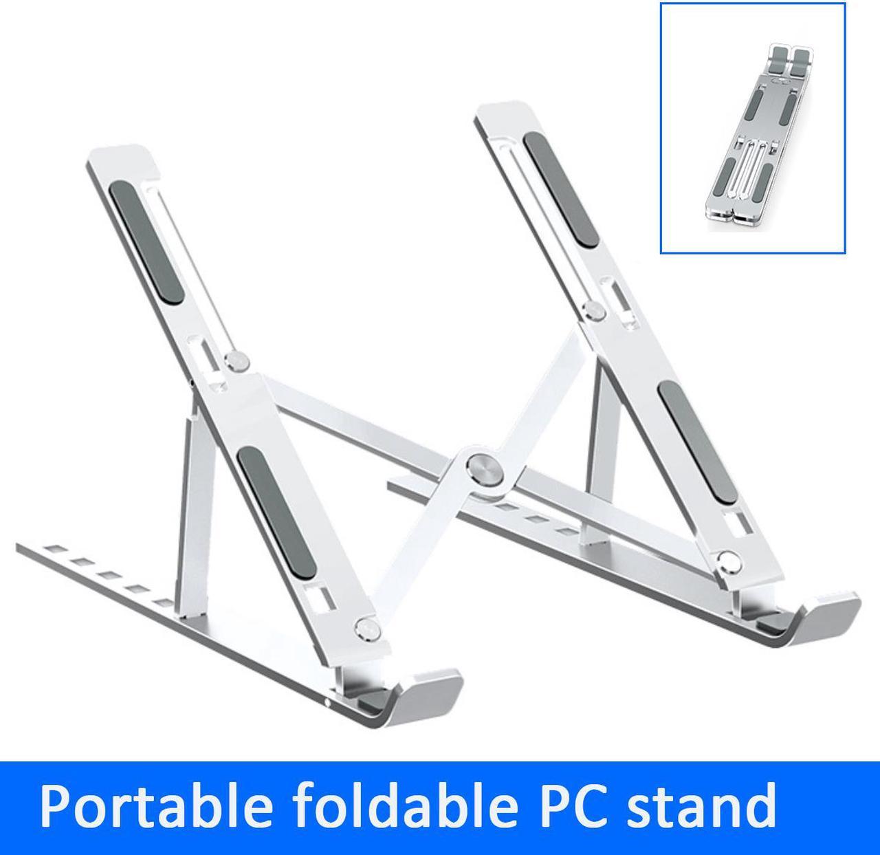 Portable Laptop Stand Foldable Ergonomic Notebook Holder Aluminum Adjustable Laptop Holder Tablet Base for 10~15.6” PC Notebook