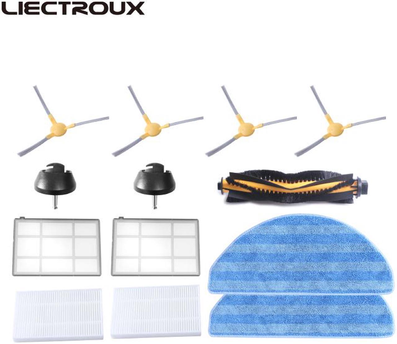 LIECTROUX Robot Vacuum Cleaner C30B Accessories,Rubber Brush,Side Brush,HEPA ,Primary filter,Front wheel