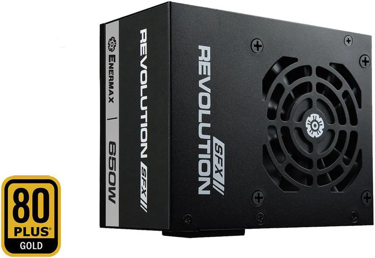 Main image of Enermax Revolution SFX 650W 80+ Gold Certified, Full Modular, 7 Year Warranty, Power Supply, ERV650SWT