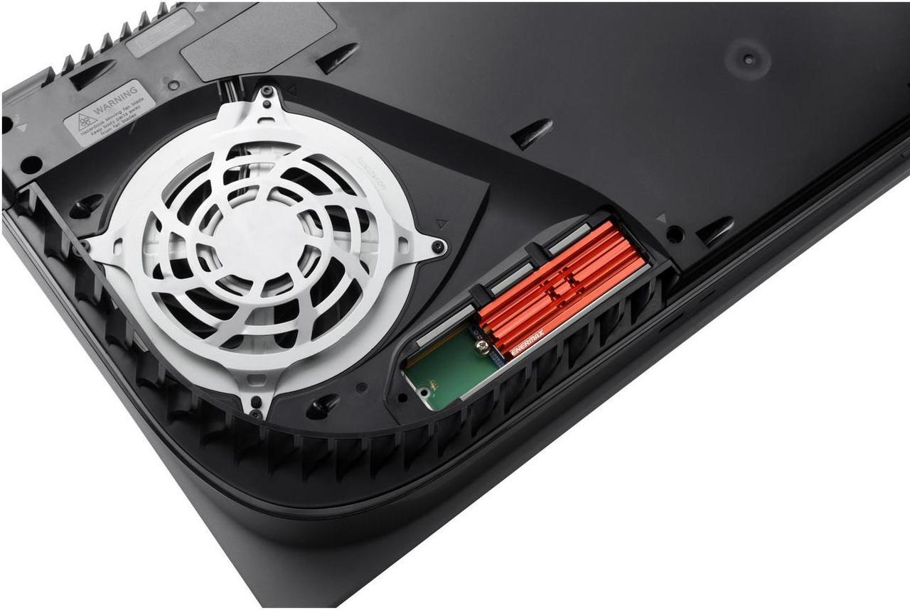 Alt view image 8 of 8 - Enermax M.2 2280 NVMe SSD Heatsink, Double-Sided Heat Sink, with Thermal Silicone Pad for PC / PS5 Cooling - Red