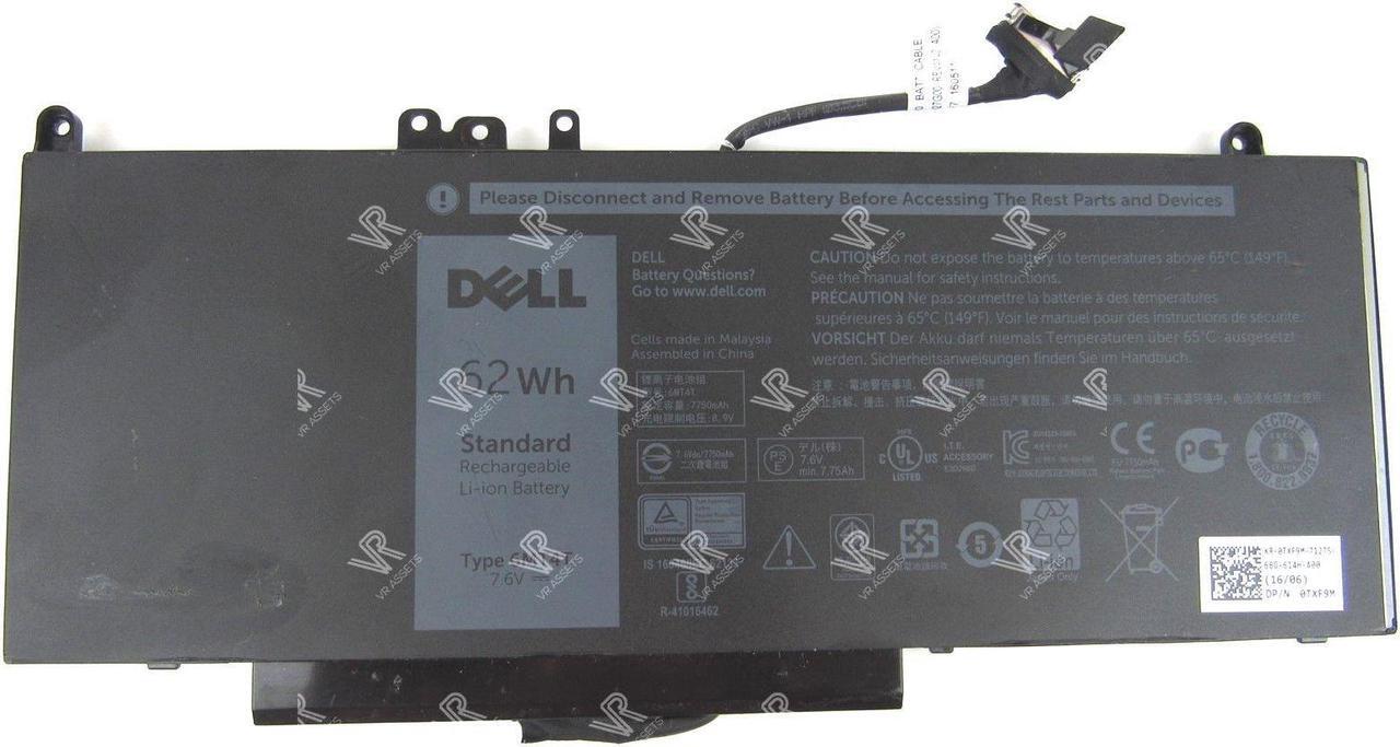 Alt view image 8 of 20 - Dell Latitude E5470 E5570 Precision 3510 4-cell 62Wh OEM Original Battery 6MT4T