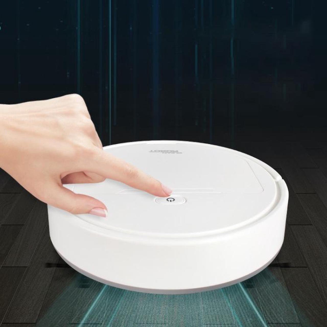 Alt view image 4 of 7 - Multifunctional Smart Vacuum Cleaner Robot Automatic 3-In-1 Recharge Dry Wet Sweeping Vacuum Cleaner (Black)