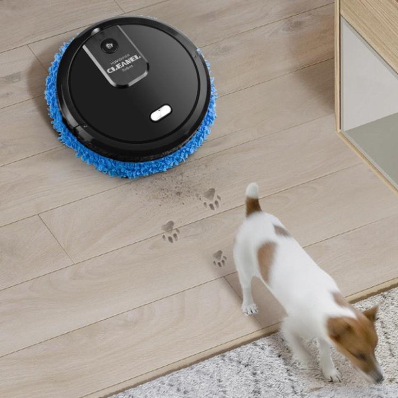 Alt view image 7 of 7 - KeLeDi Household Multifunctional Mopping Robot Intelligent Humidifier Automatic Atomizing Aroma Diffuser (White)