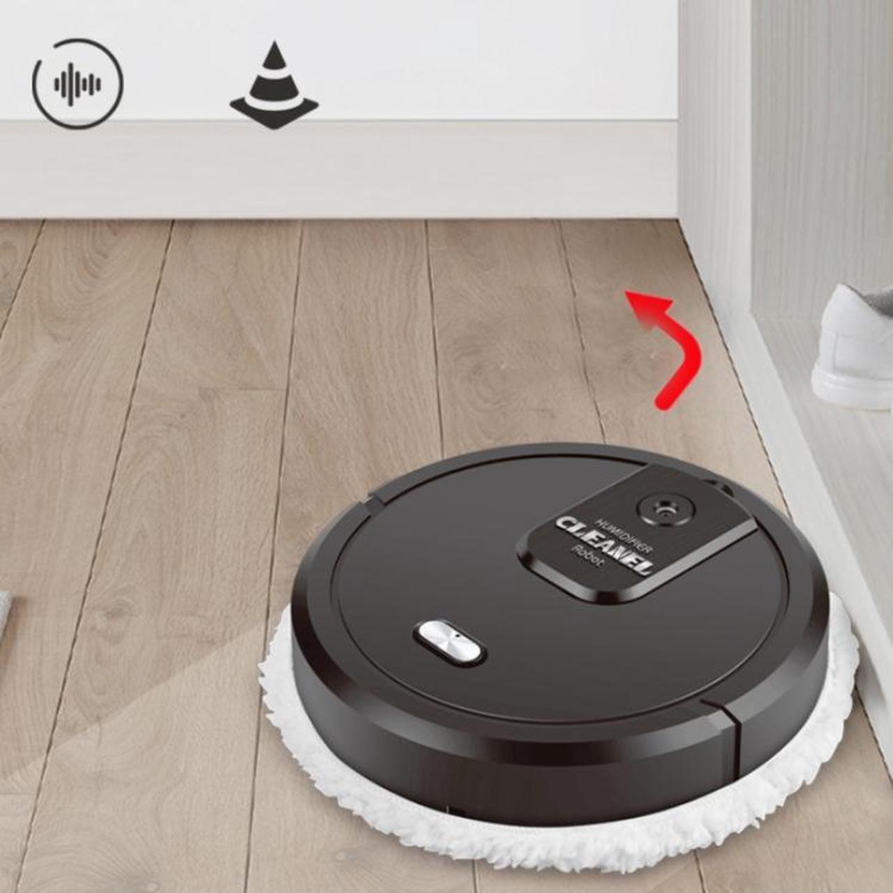 Alt view image 6 of 7 - KeLeDi Household Multifunctional Mopping Robot Intelligent Humidifier Automatic Atomizing Aroma Diffuser (White)