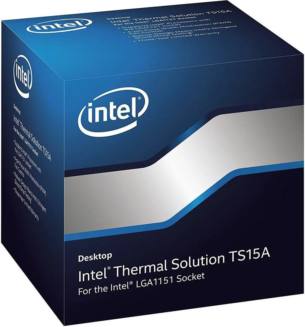 Alt view image 3 of 4 - Intel Thermal Solution BXTS15A Heatsink CPU Air Cooling Fan LGA1151 LGA1151 LGA1156