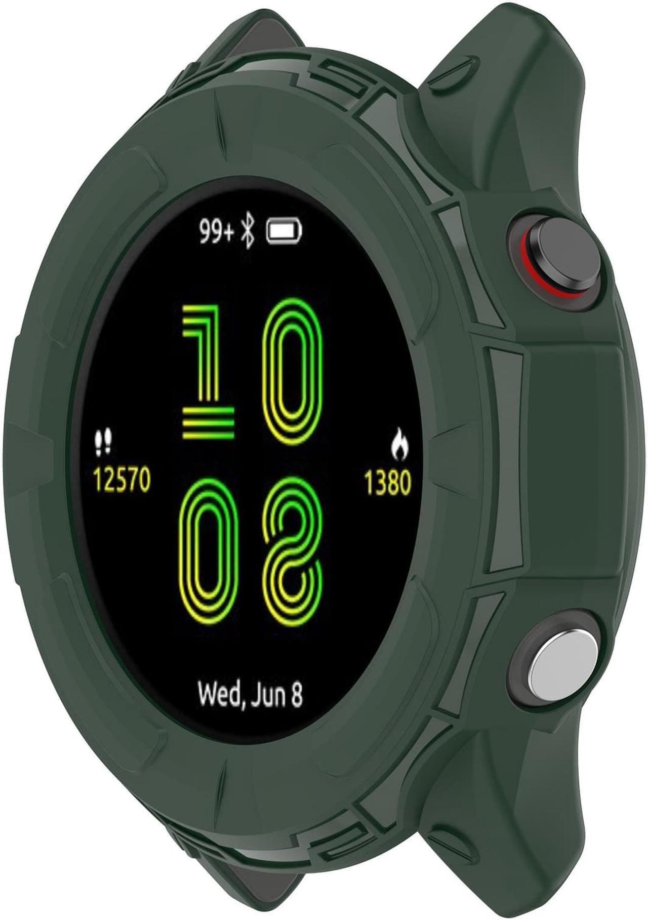 Main image of For Garmin Forerunner 255 Shockproof TPU Protective Watch Case(Green)
