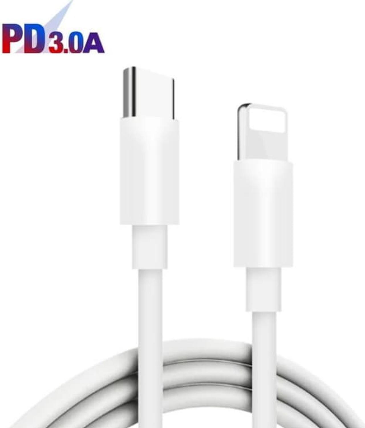 Alt view image 2 of 7 - 65W Dual PD Type-C + 3 x USB Multi Port Charger with 3A Type-C to 8 Pin Data Cable, US Plug
